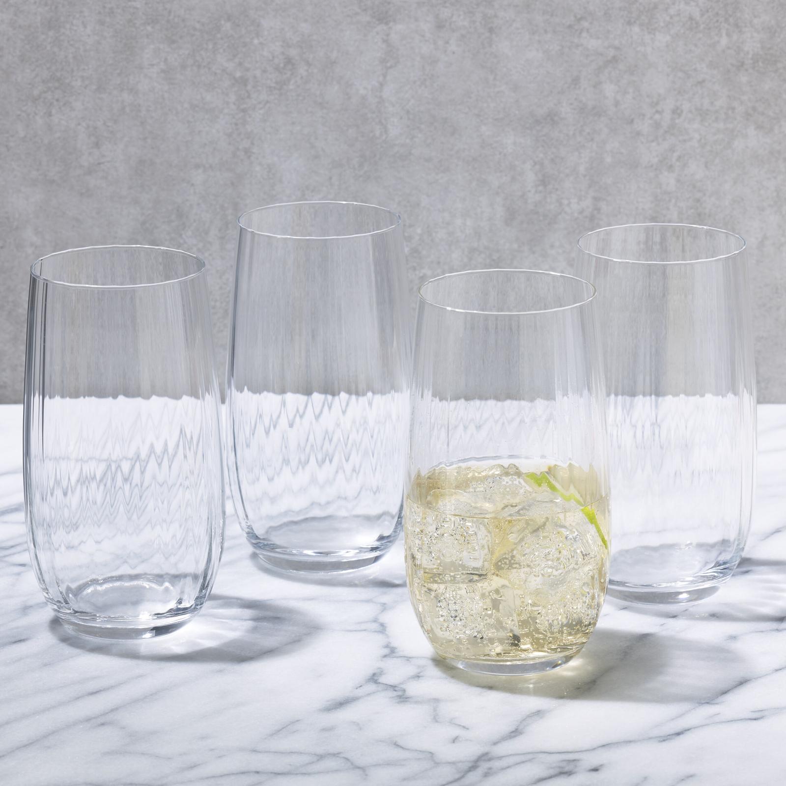 Gail Optic Highball Glass, Set of 4