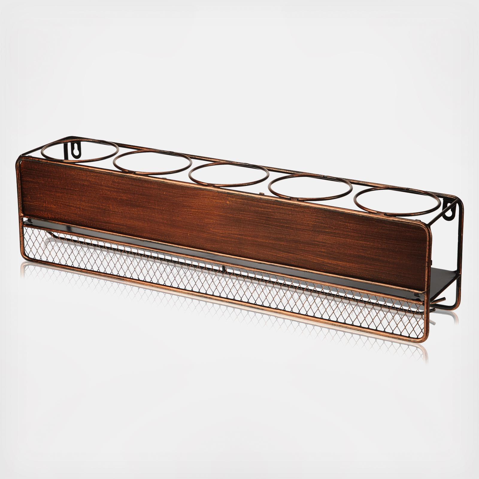 Rustic Wine Shelf
