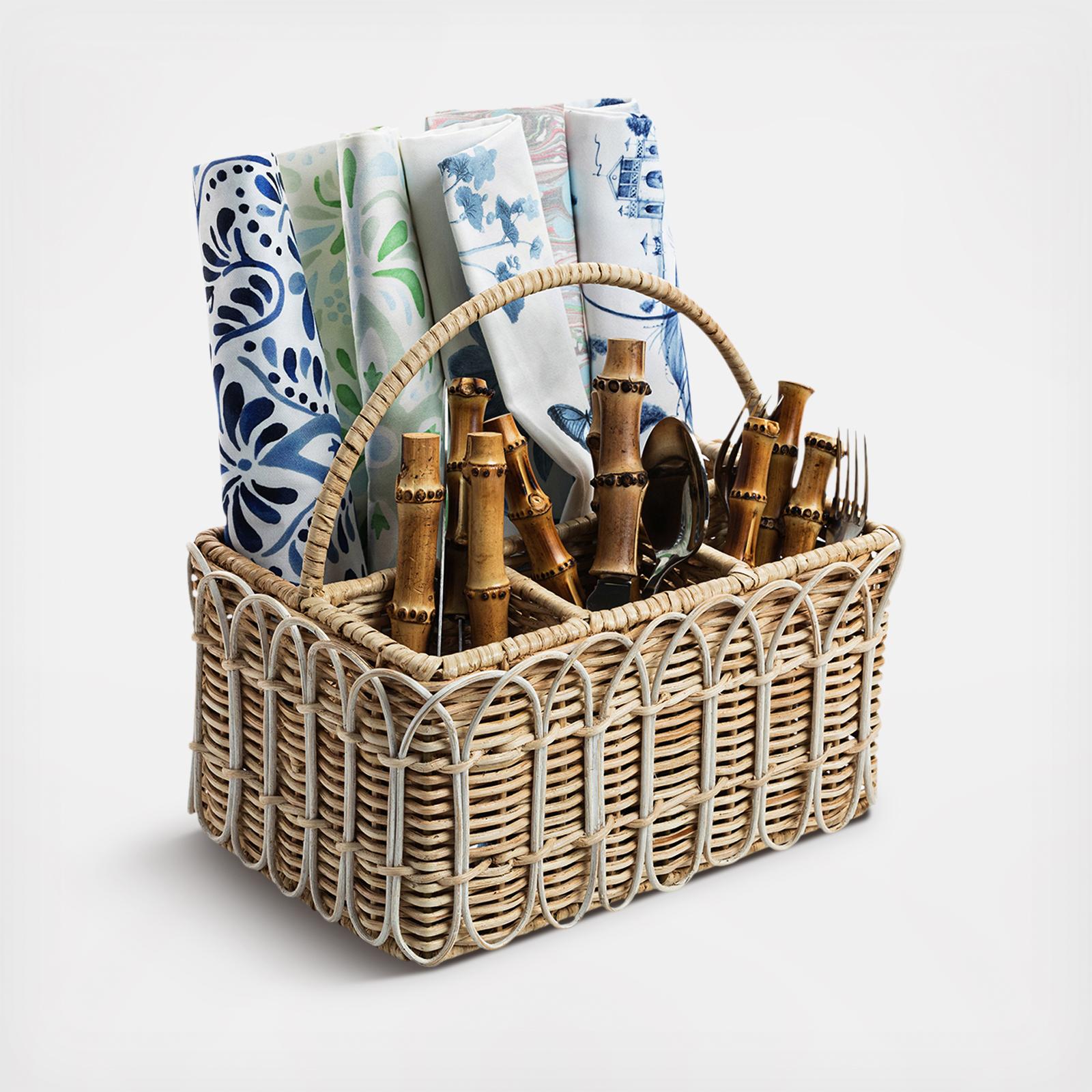 Provence Silverware Caddy with Place for Napkins