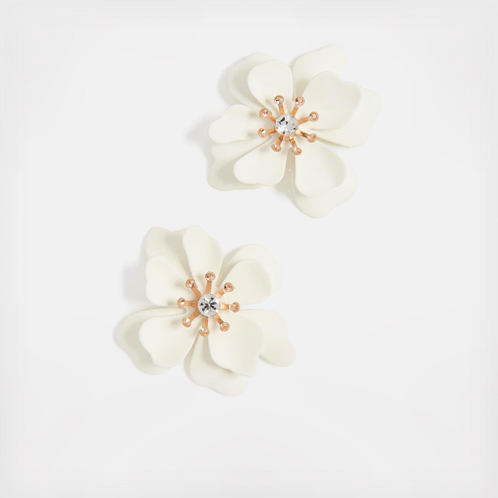 Lucite Flower Earrings