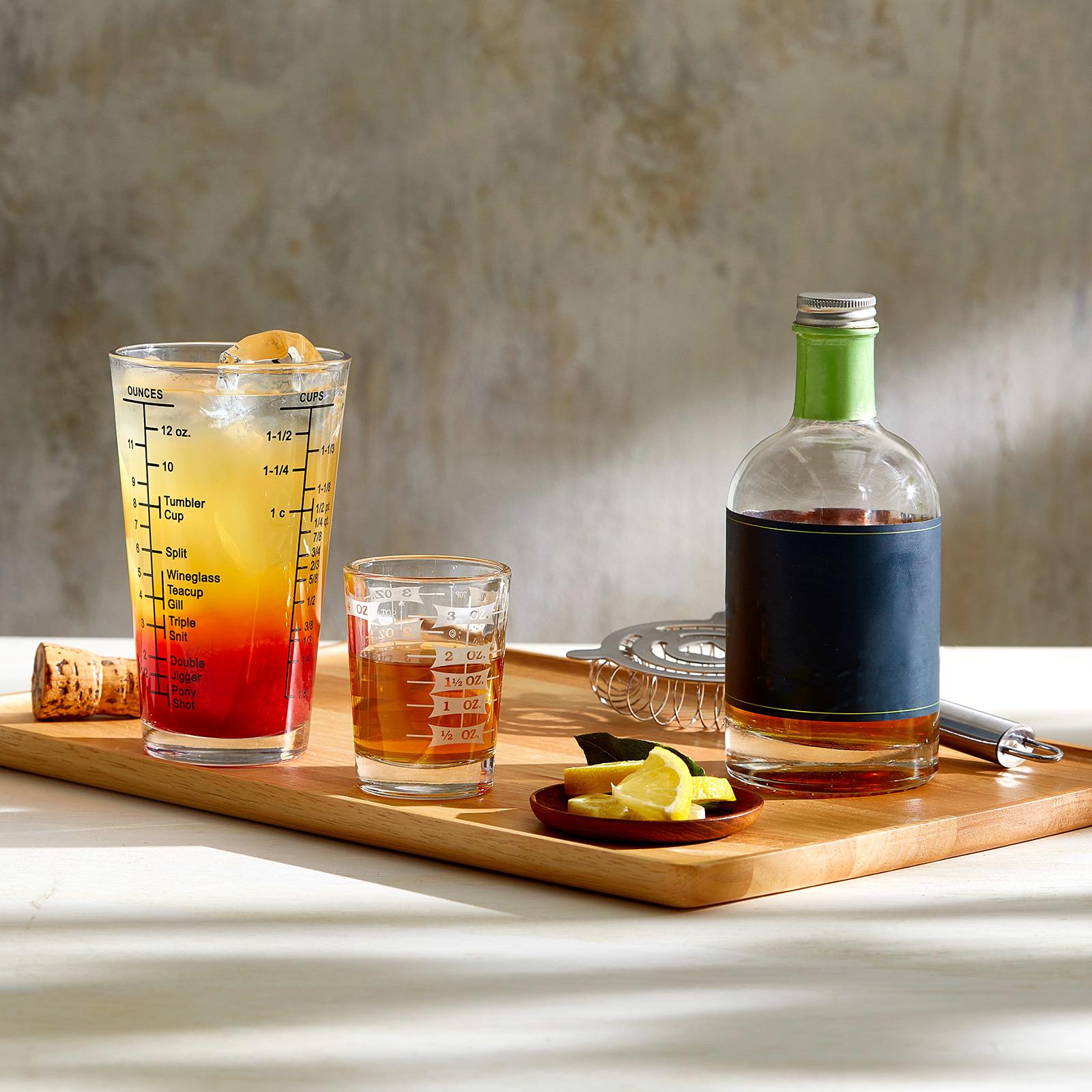 2-Piece Mixologist Essentials Measuring Glass Set