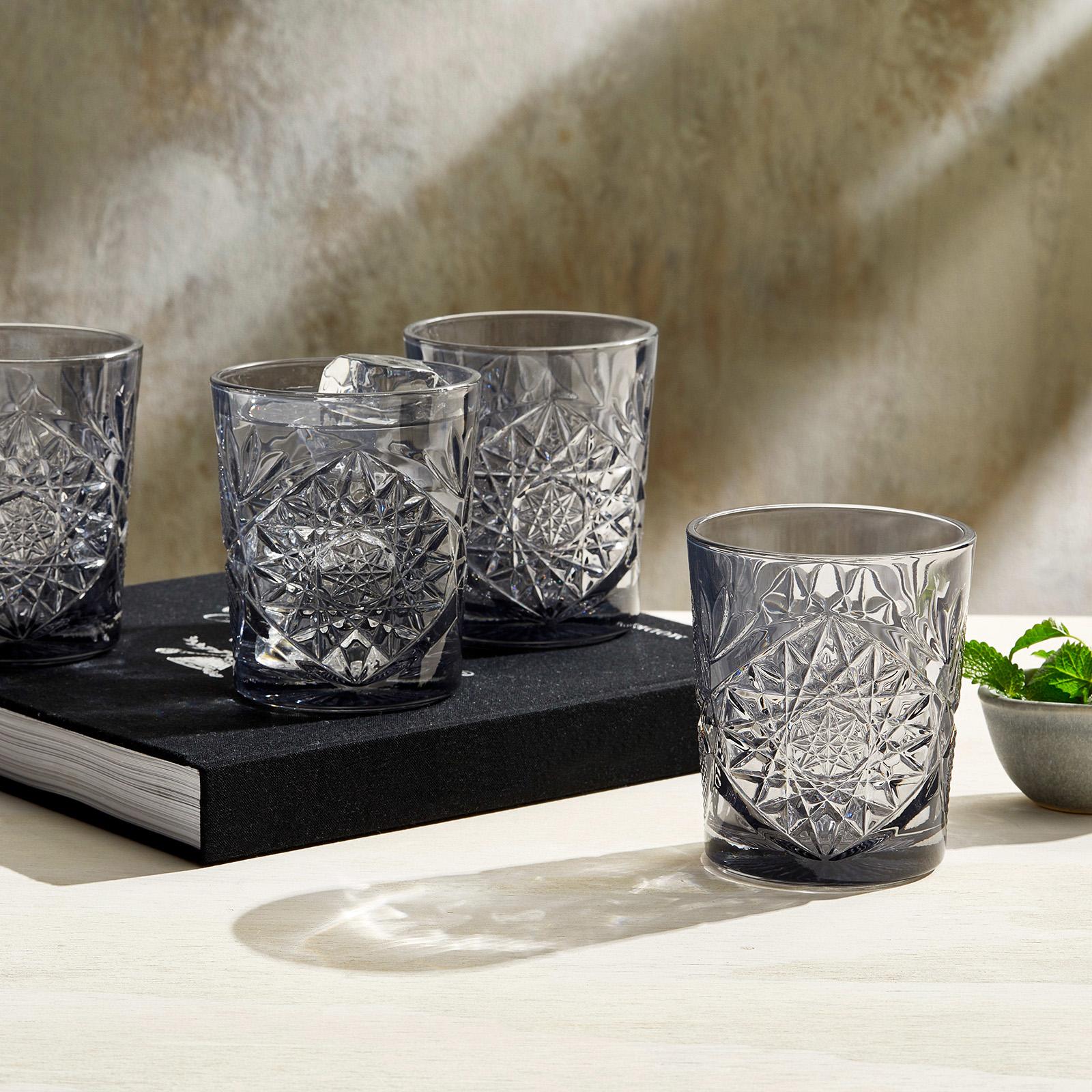 Hobstar Double Old Fashioned Glass, Set of 4