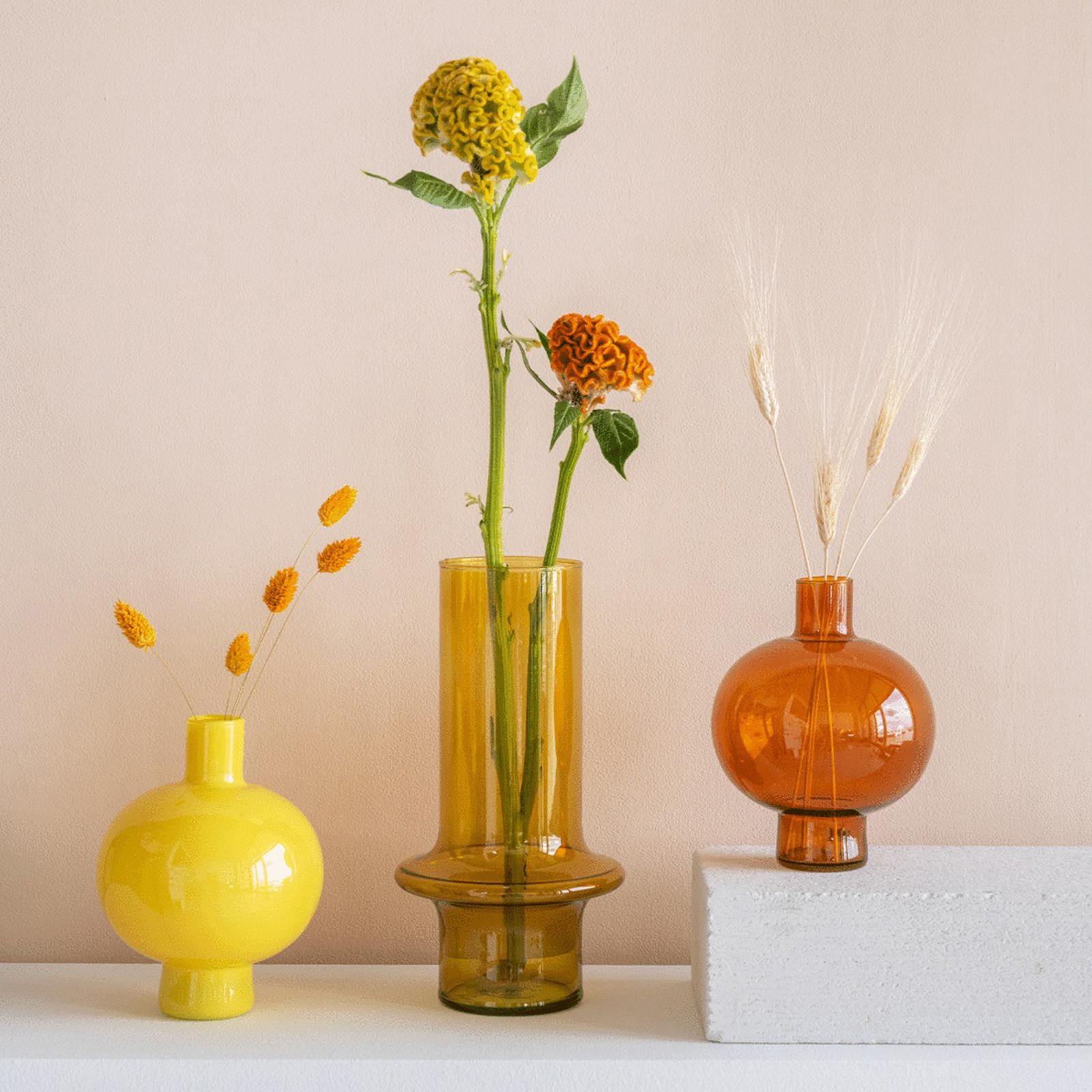 Bulb Recycled Glass Vase