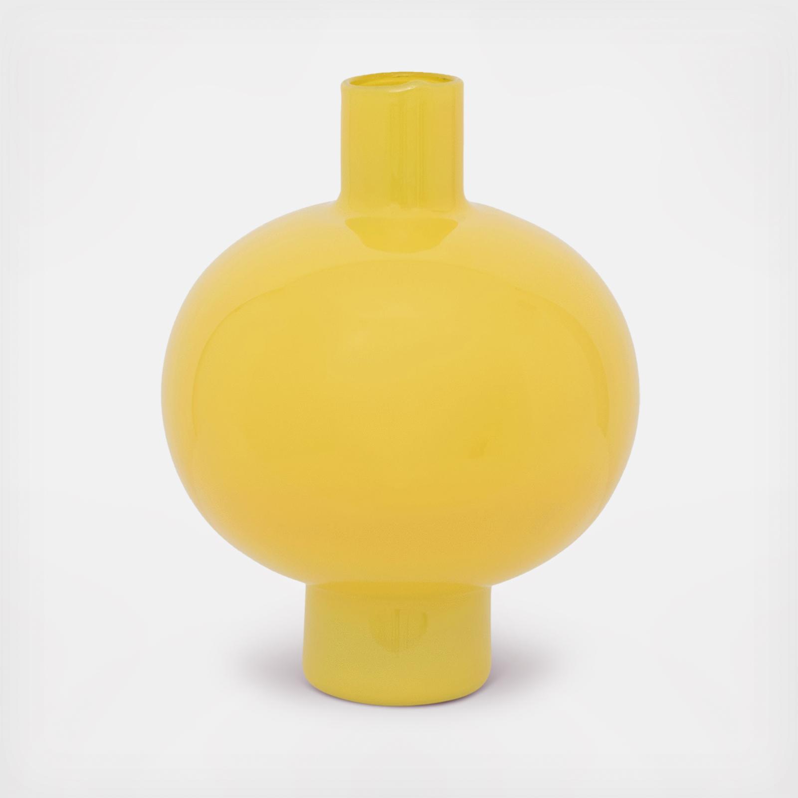 Bulb Recycled Glass Vase