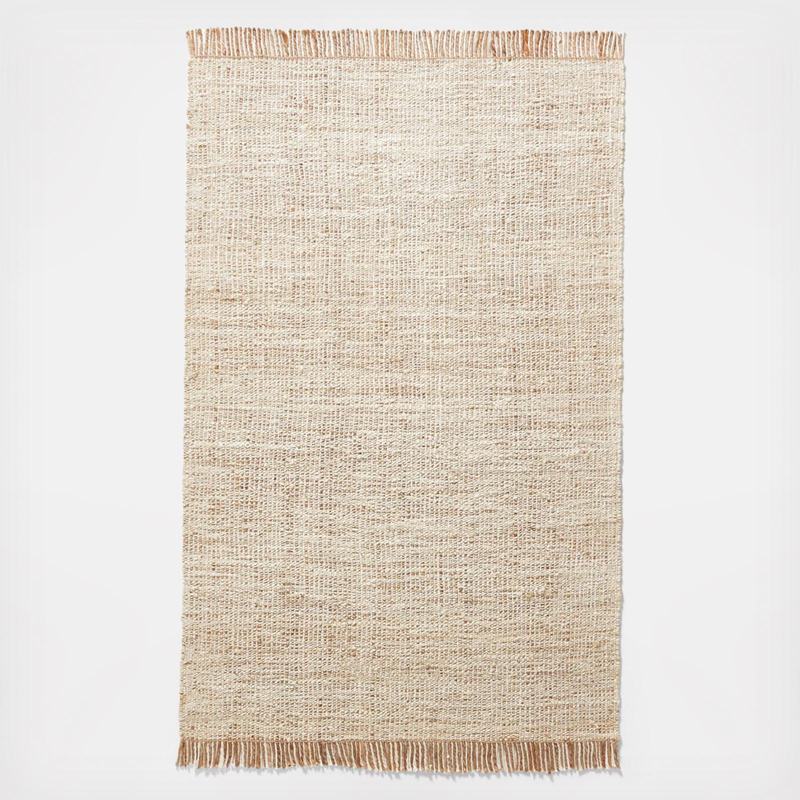 Agra Handwoven Fringe Rug