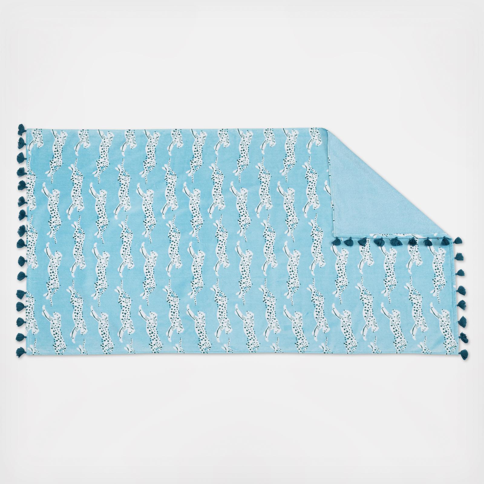 Leaping Leopard Beach Towel