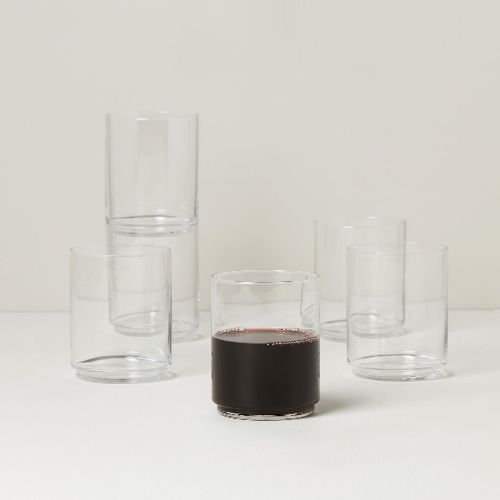Tuscany Classics Stackable Tall Glass, Set of 6
