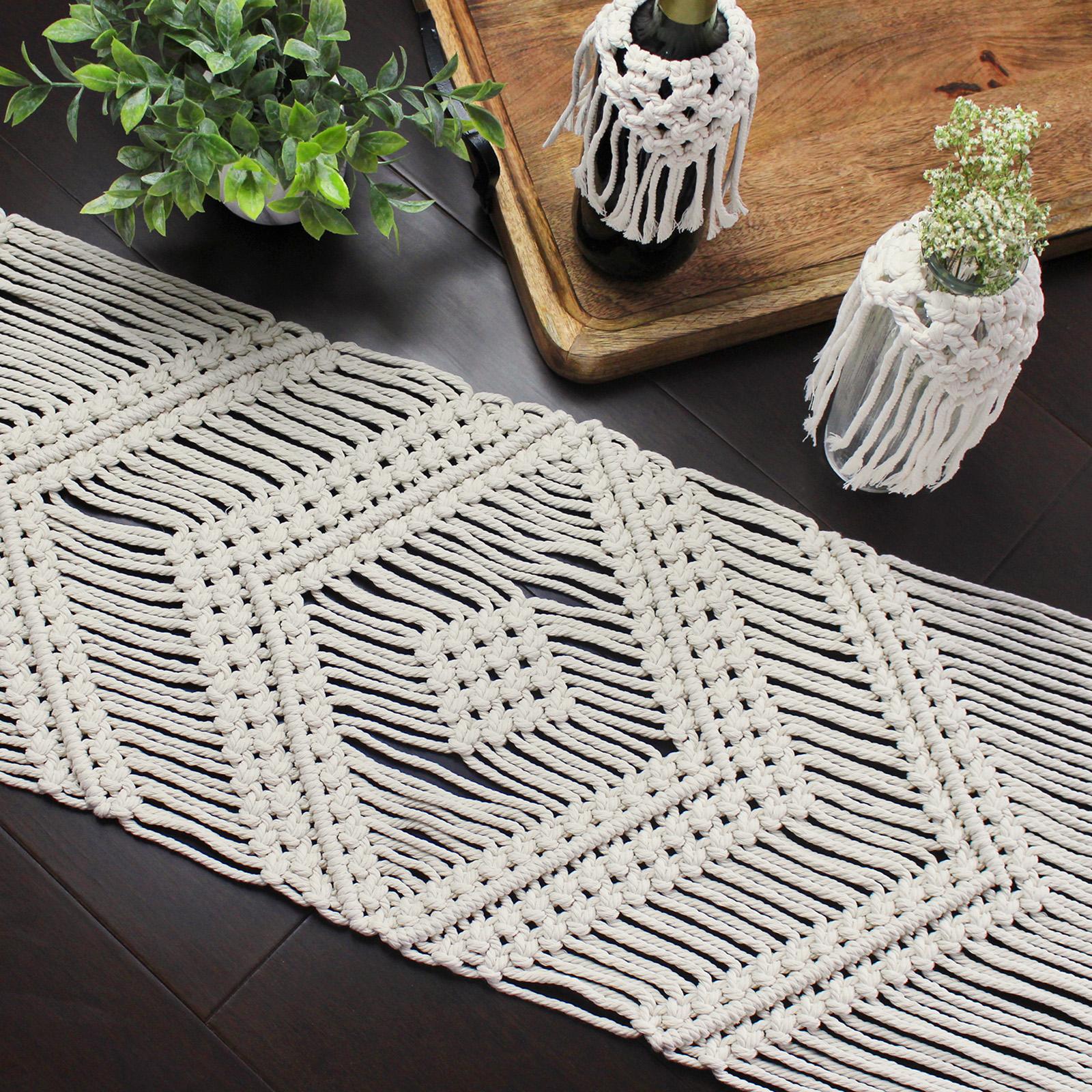 Hand Tied MacramÃ© Table Runner