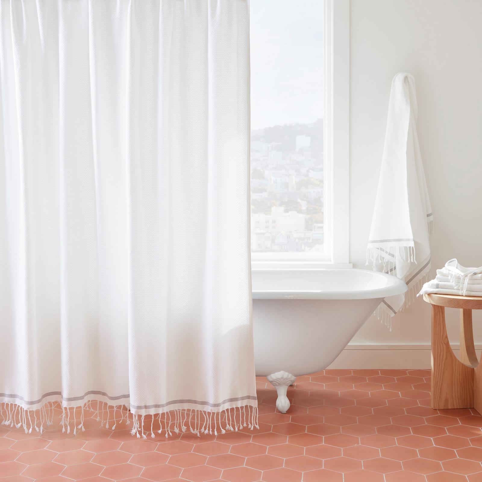 Mediterranean Organic Shower Curtain