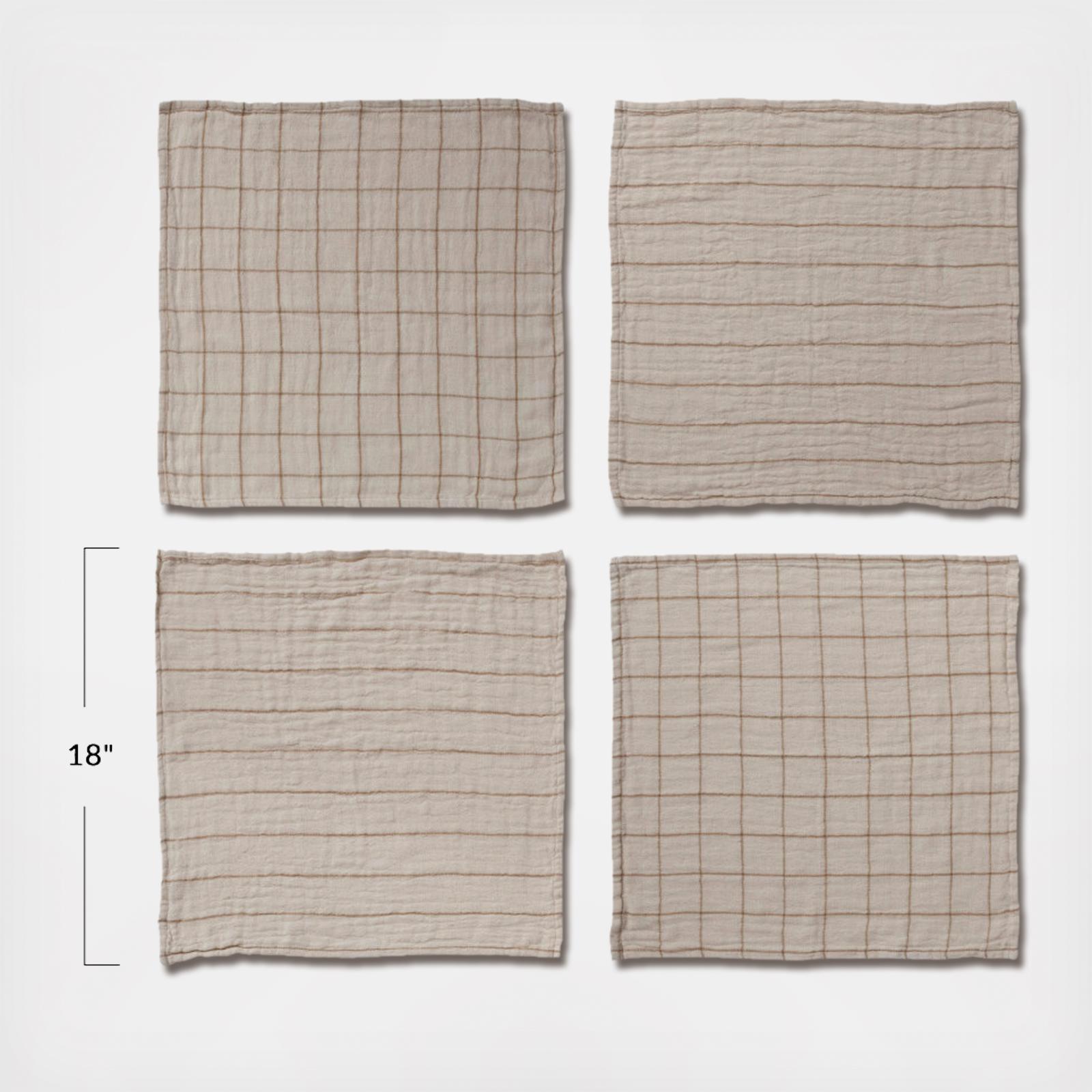 4-Piece Fine Line Napkin Set