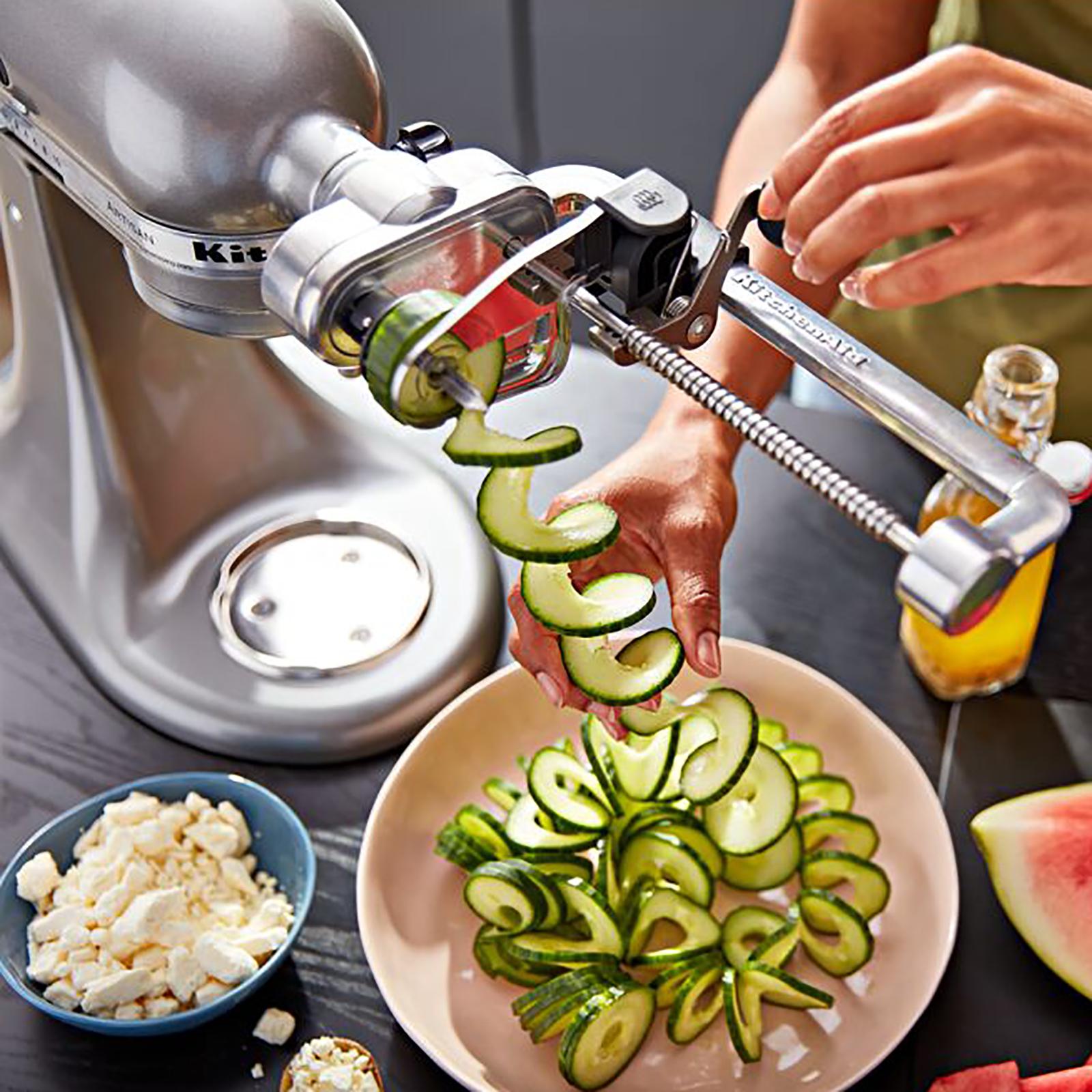 7-Blade Spiralizer Plus Attachment with Peel, Core & Slice Capabilities