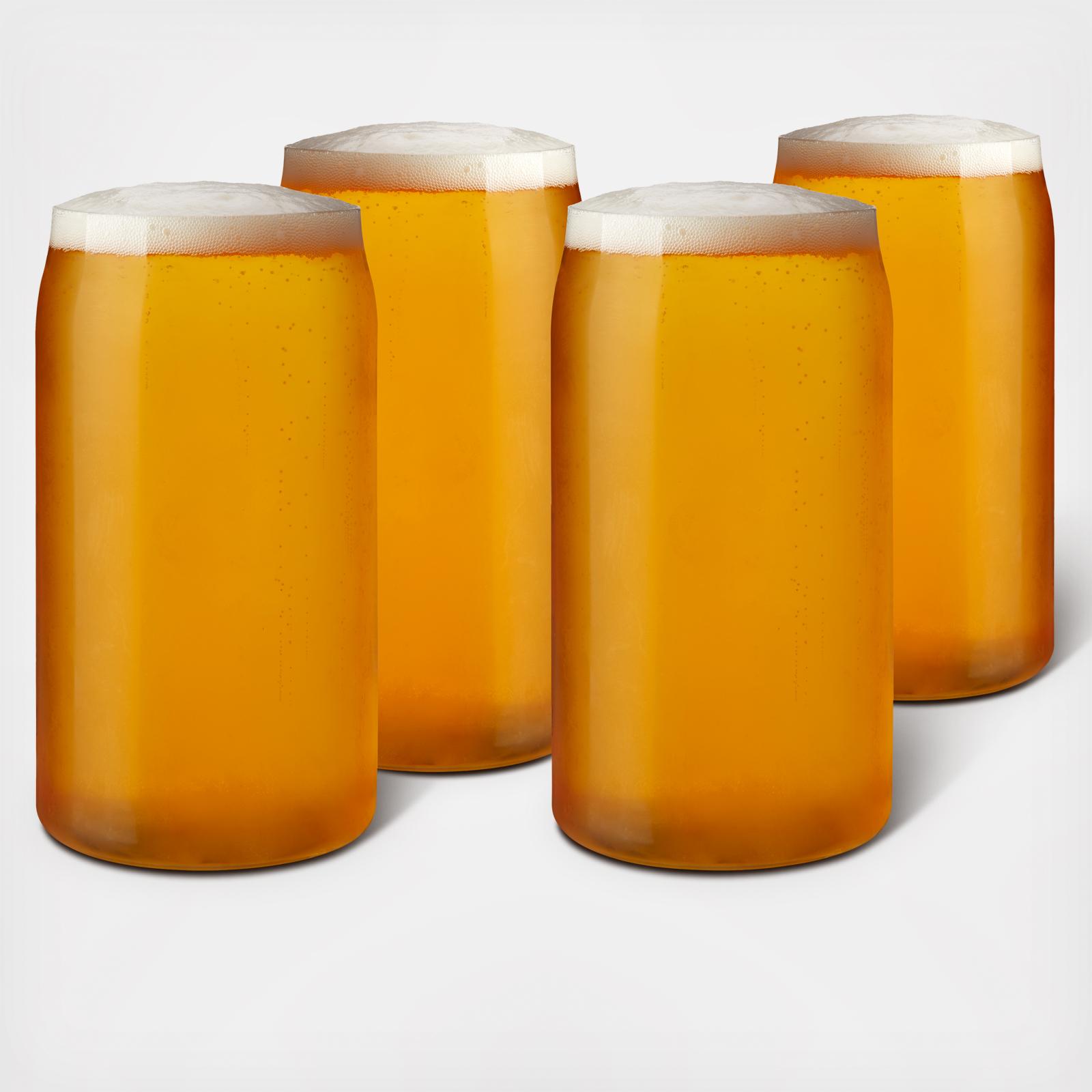 Beer Can Glass, Set of 4