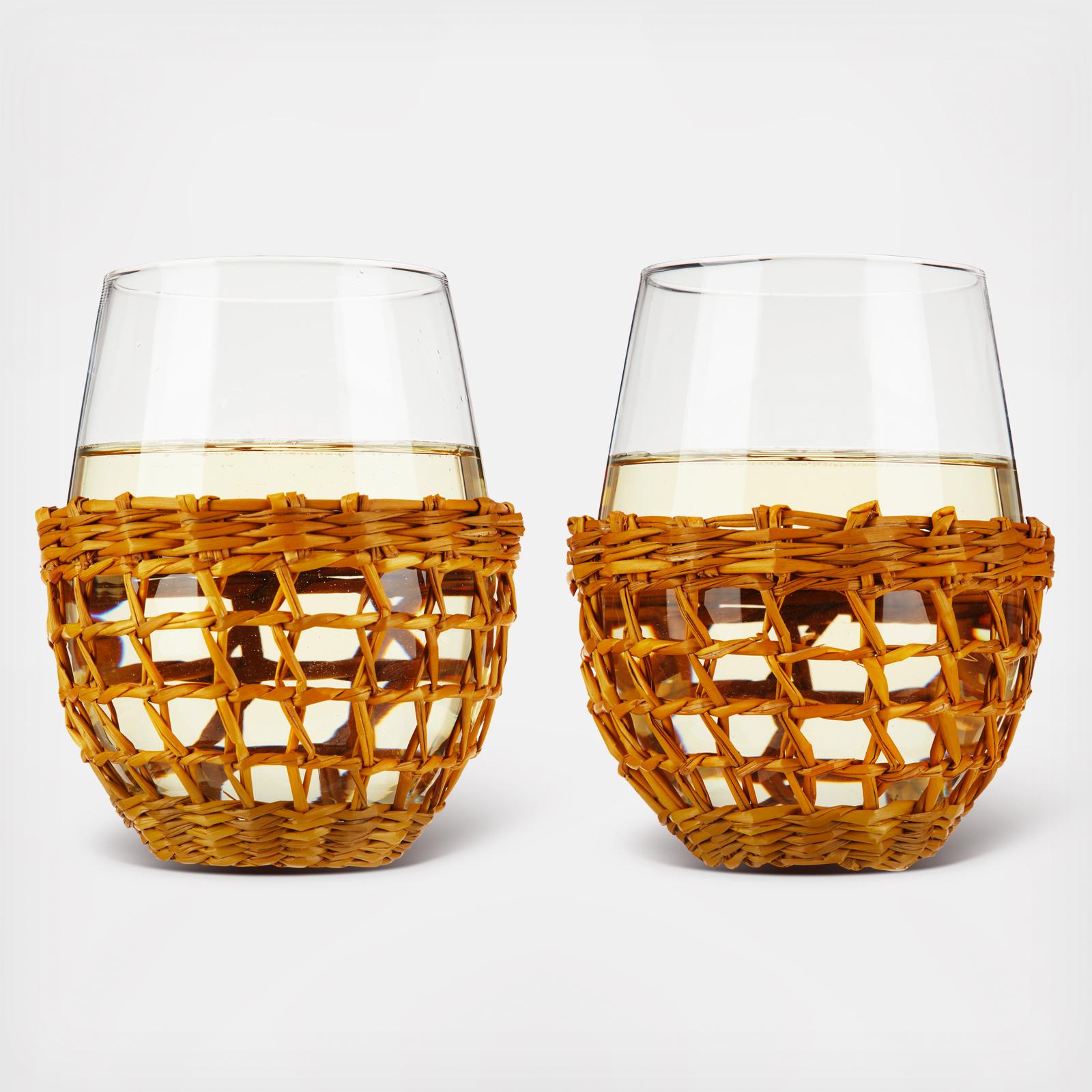 Island Stemless Wine Glass, Set of 2