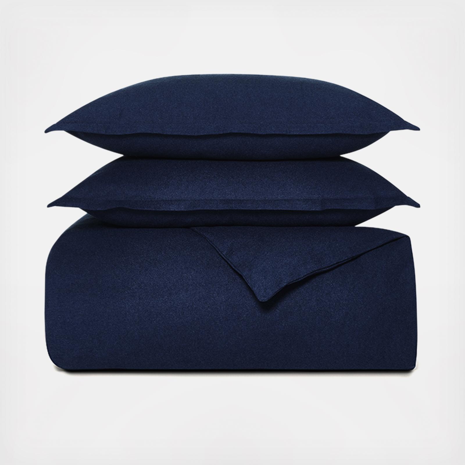 Flannel Heathered 3-Piece Duvet Set