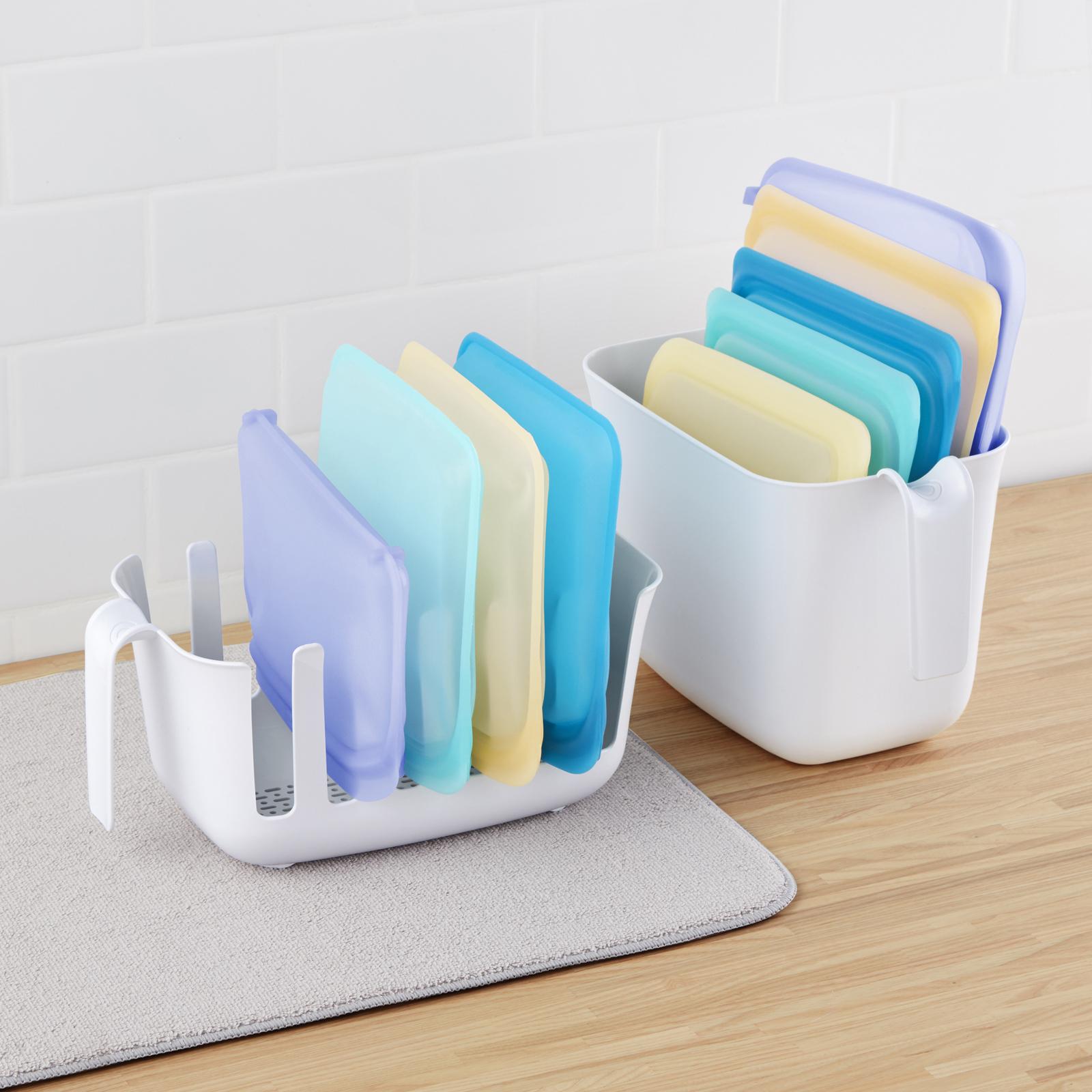 Dry+Store Bag Drying Rack and Bin Set