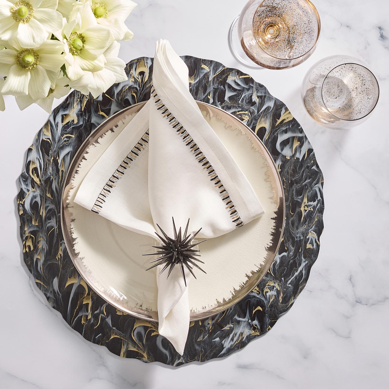 Acrylic Marbled Placemat, Set of 4