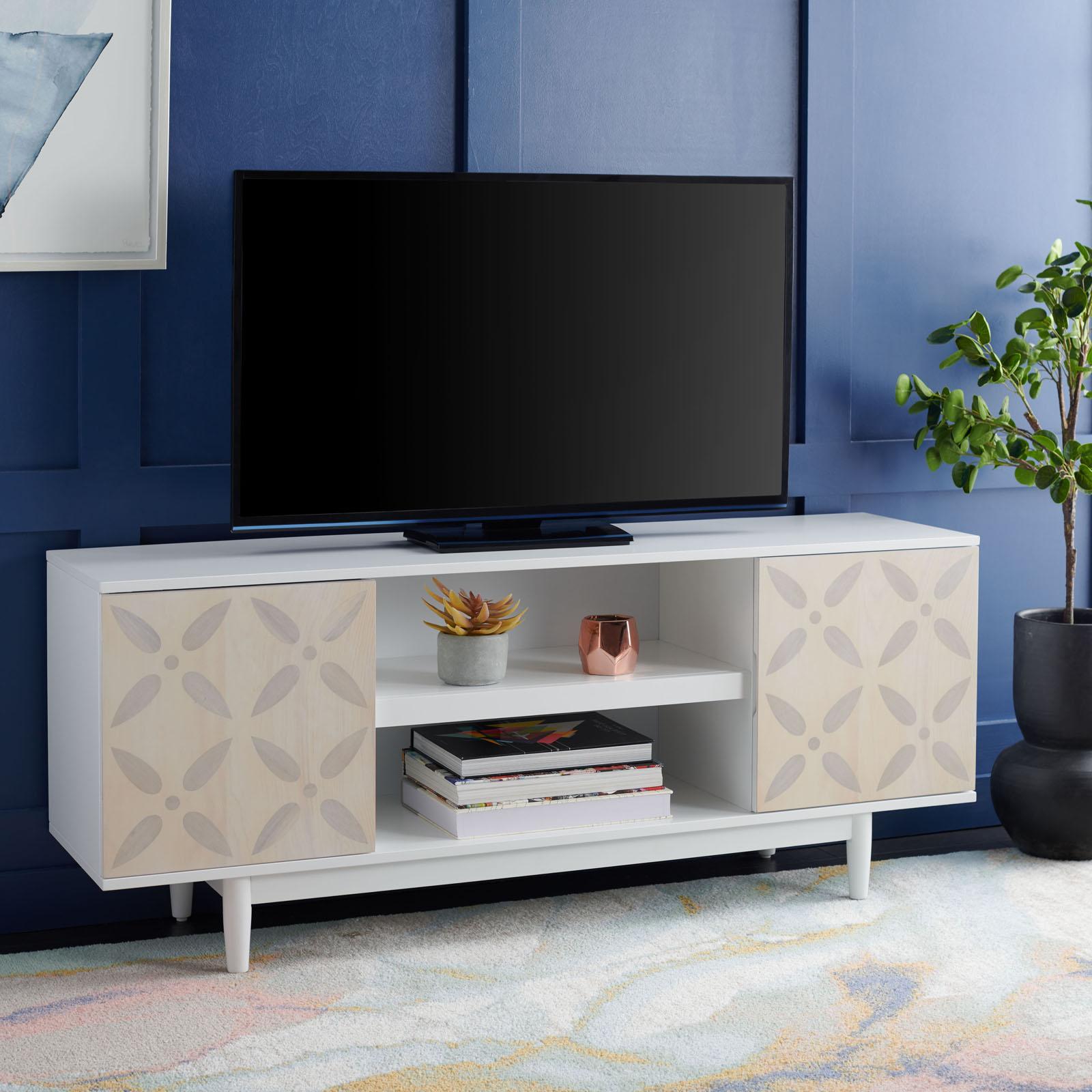 Faye 3-Shelf Patterned Media Stand