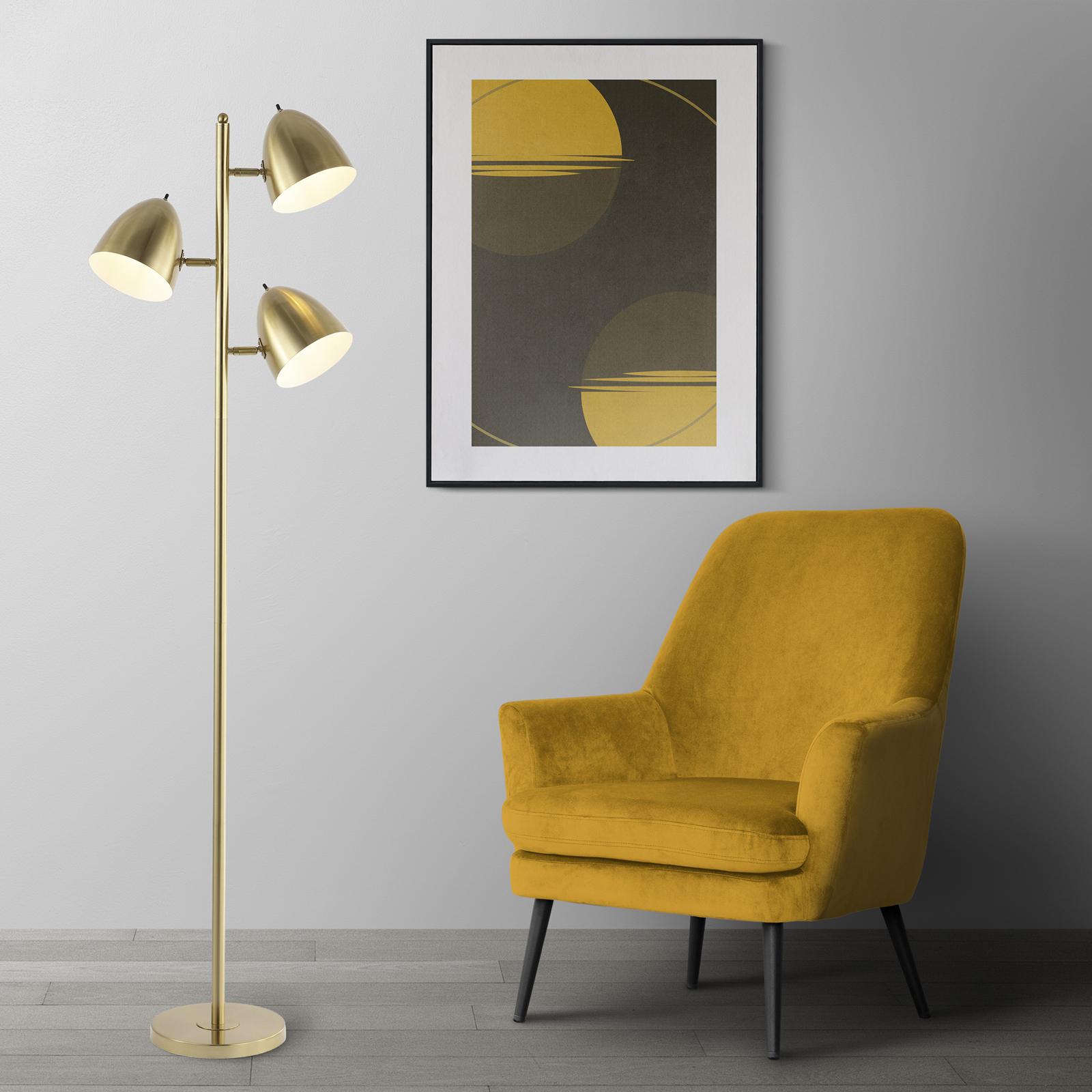 Billy 3-Light Modern LED Floor Lamp