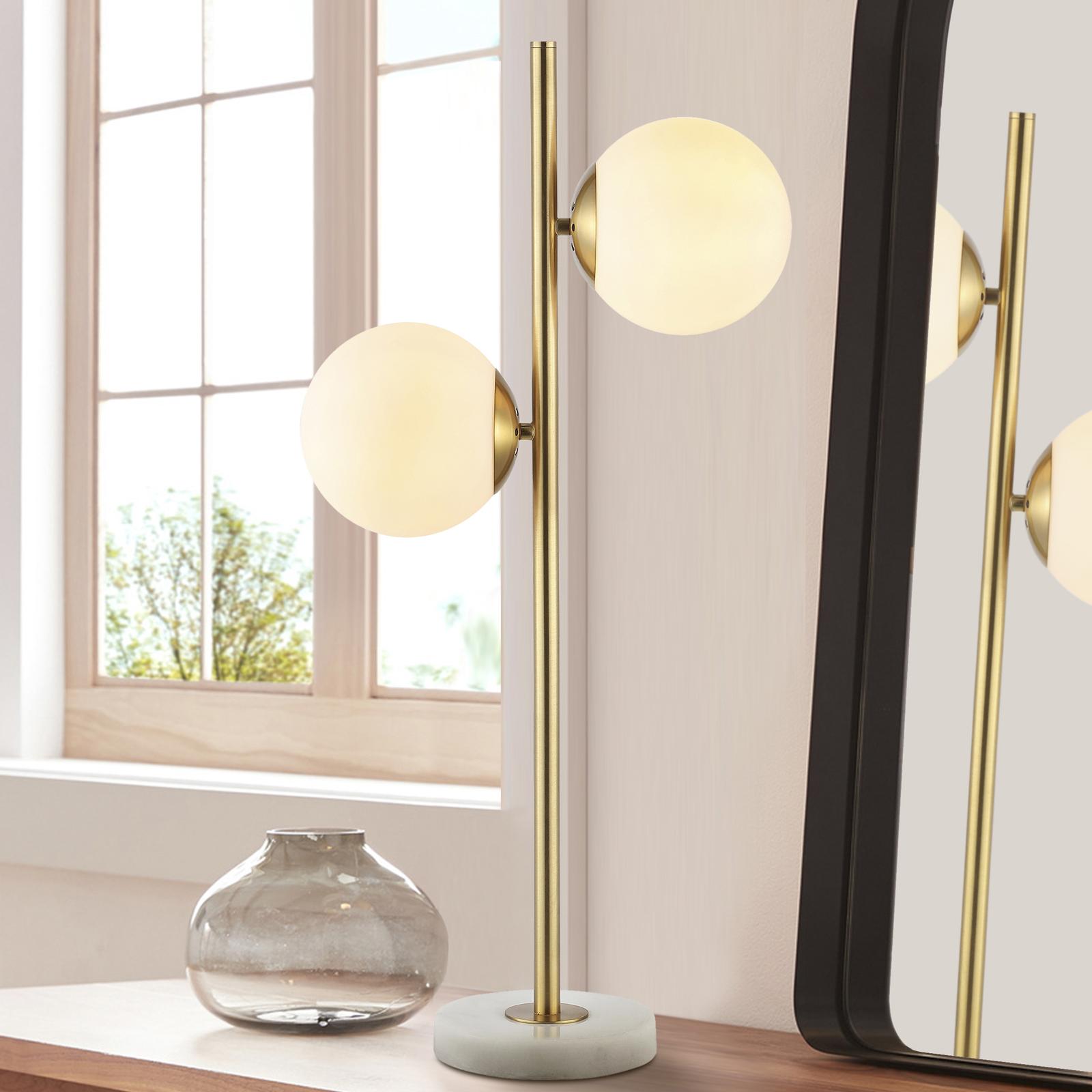 Amelie 2-Light Coastal Vintage LED Table Lamp