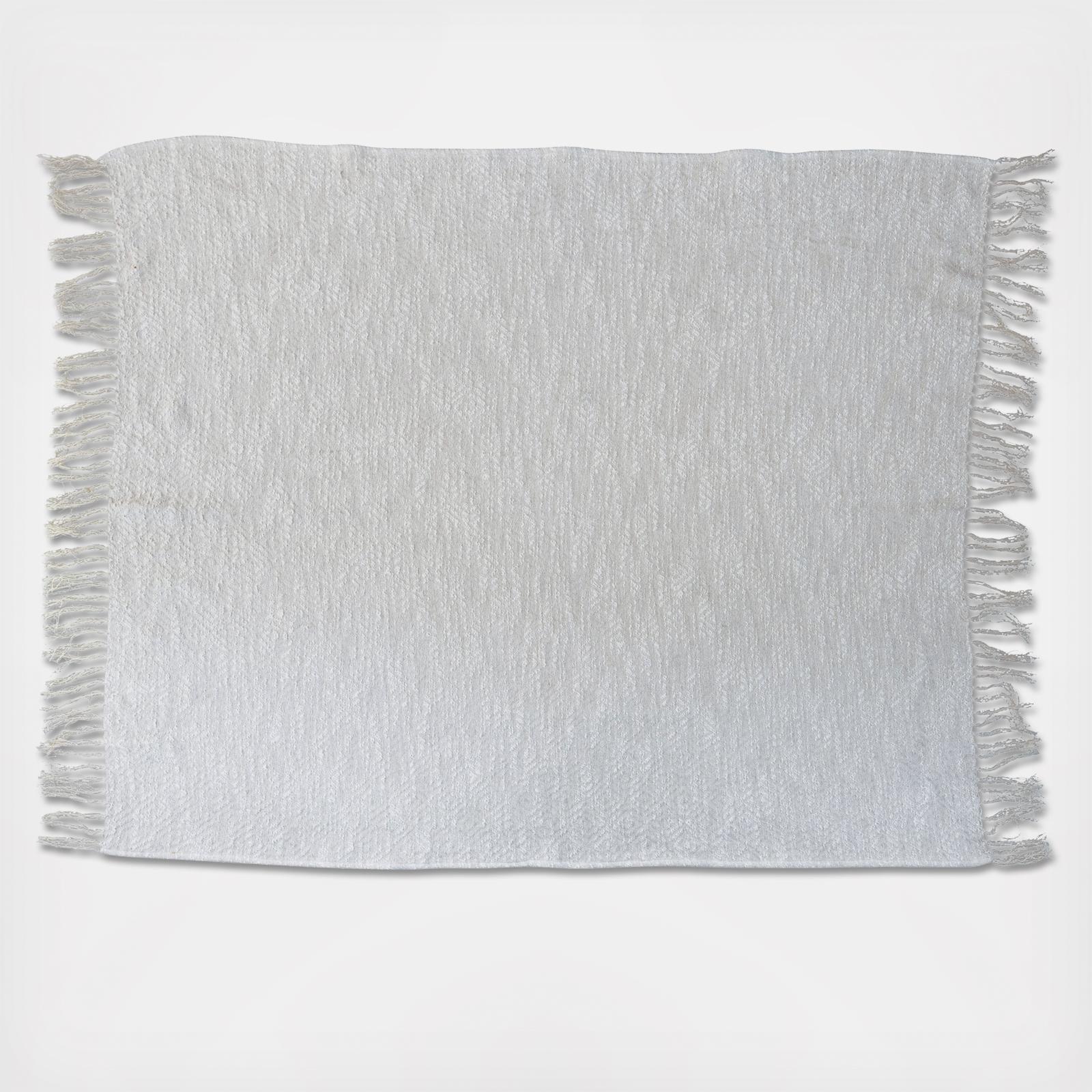 Cotton Fringed Throw Blanket