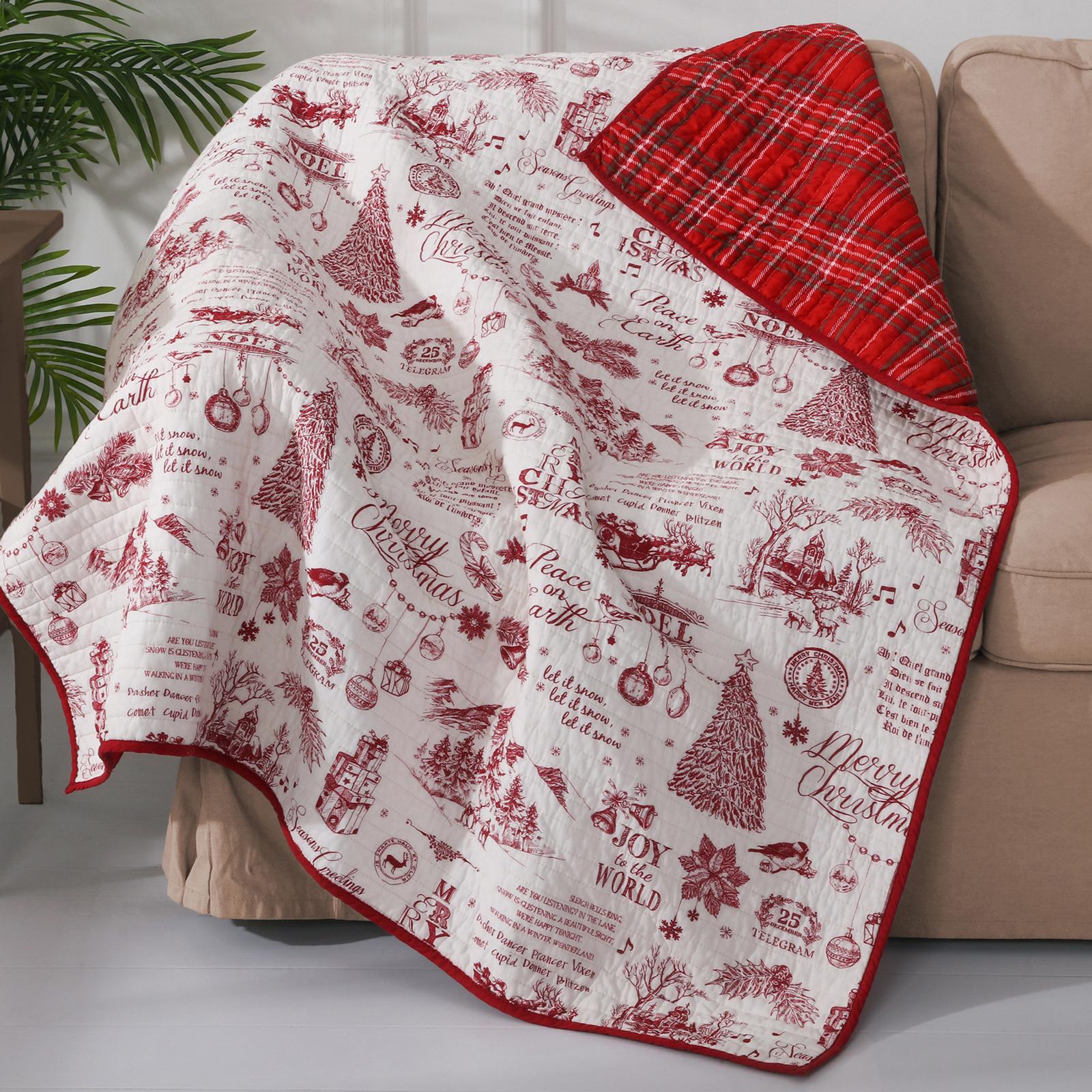 Yuletilde Reversible Quilted Throw
