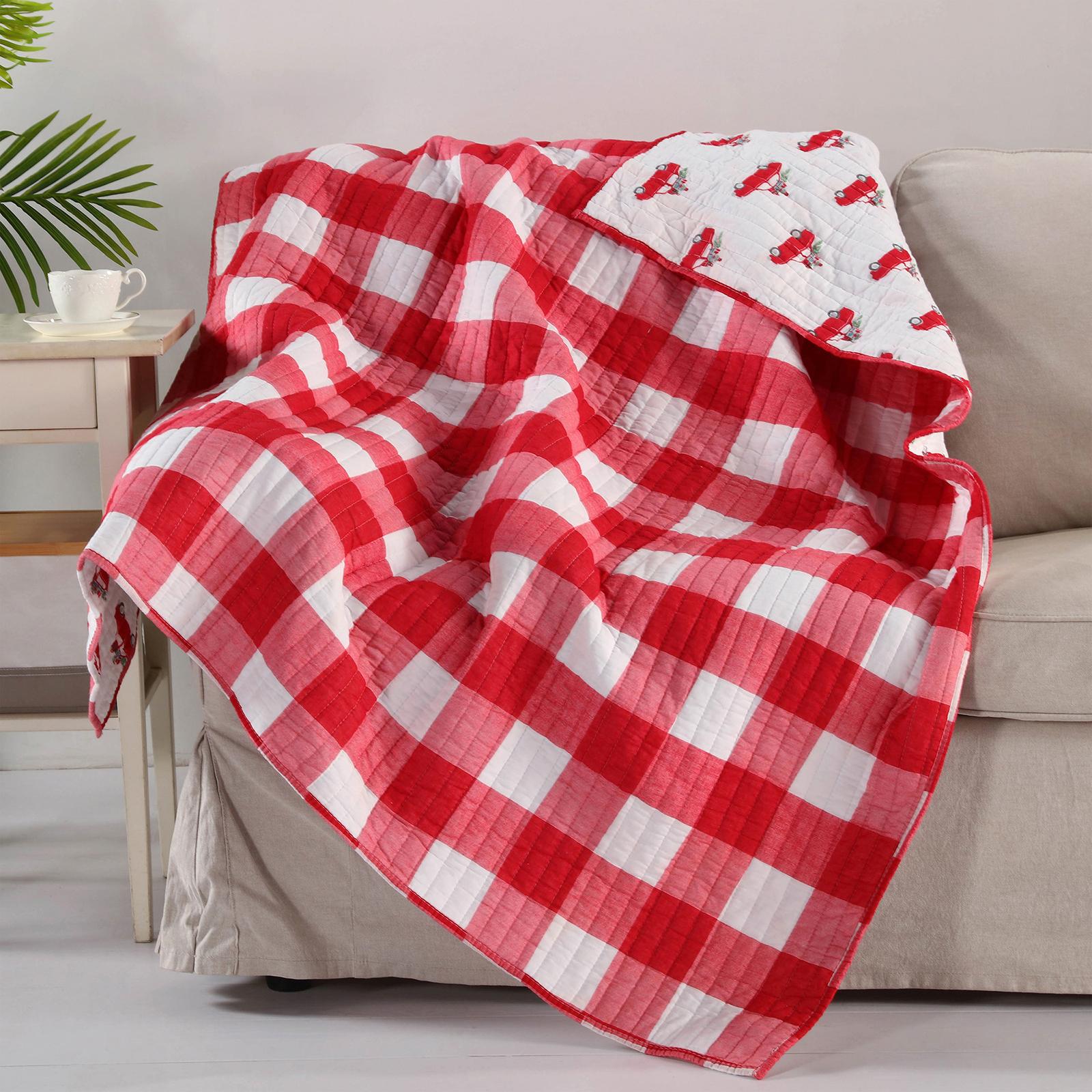 Road Trip Reversible Quilted Throw