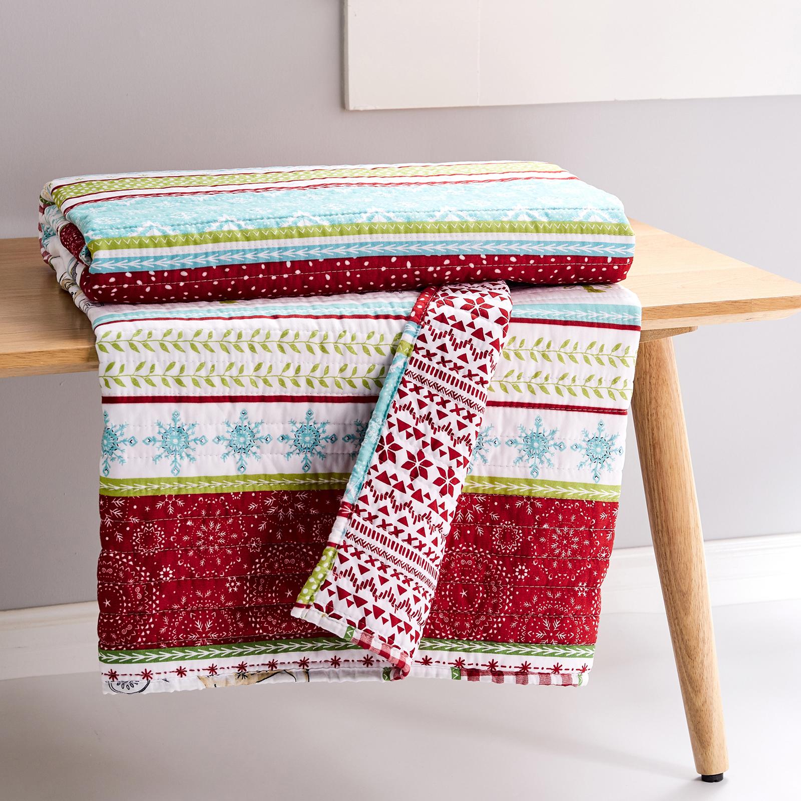 Comet & Cupid Reversible Quilted Throw