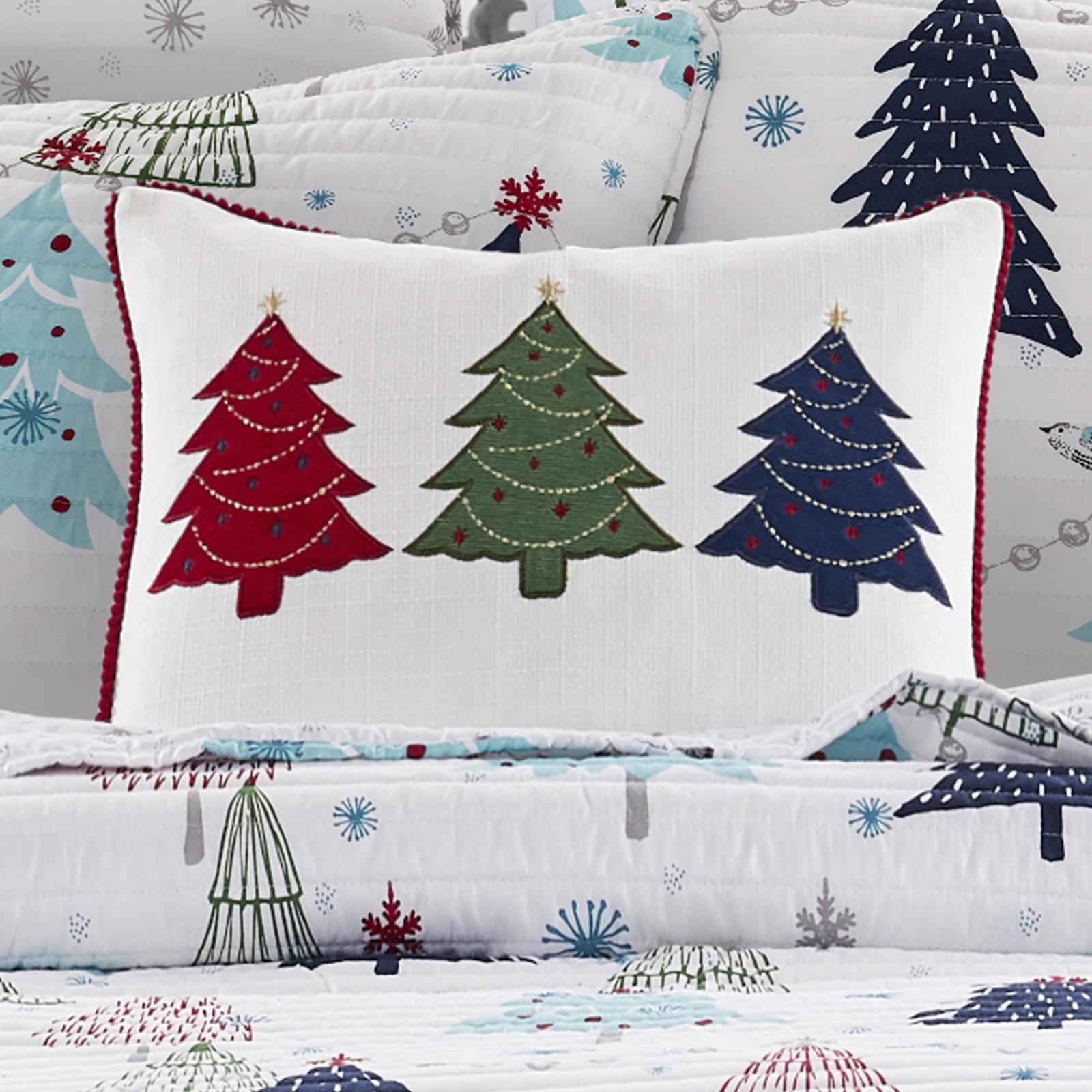White Pine Festive Trees Pillow