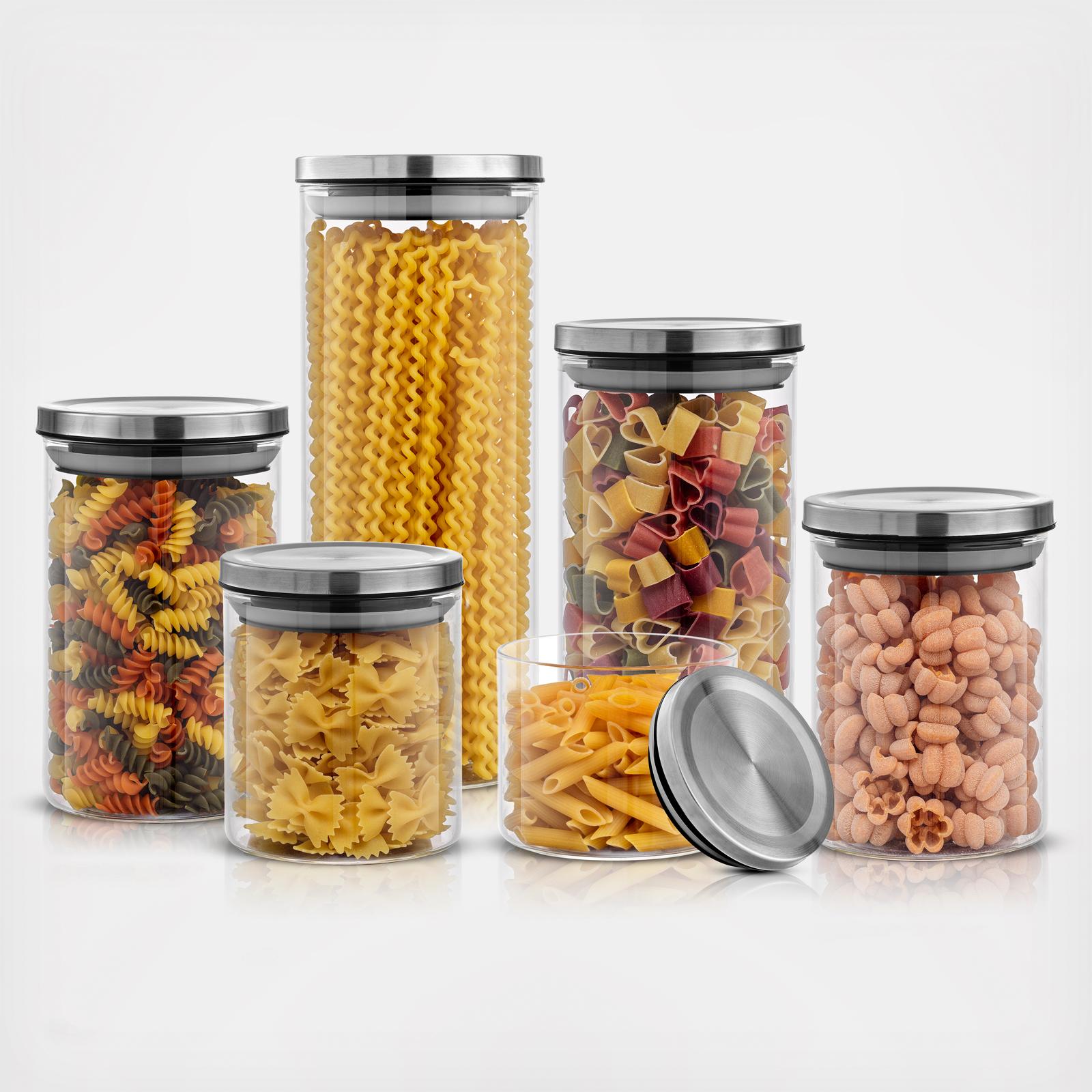 6-Piece Storage Jar with Airtight Lid