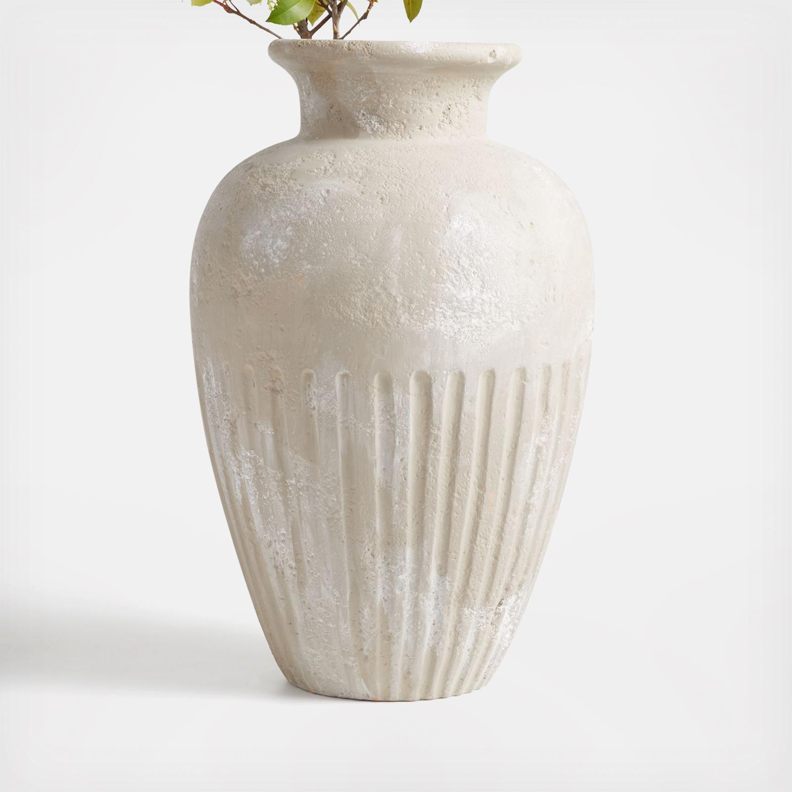 Brooklyn Cannelee Floor Vase by Athena Calderone