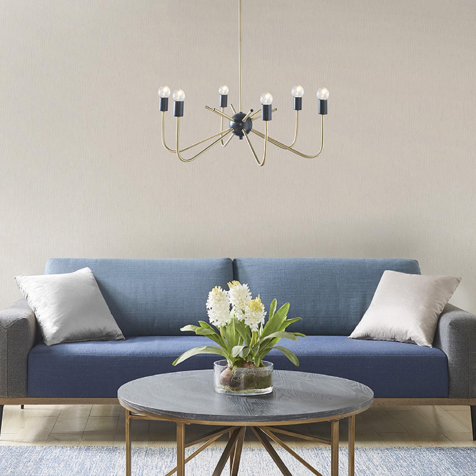 Alexis 6-Light Two-Tone Chandelier