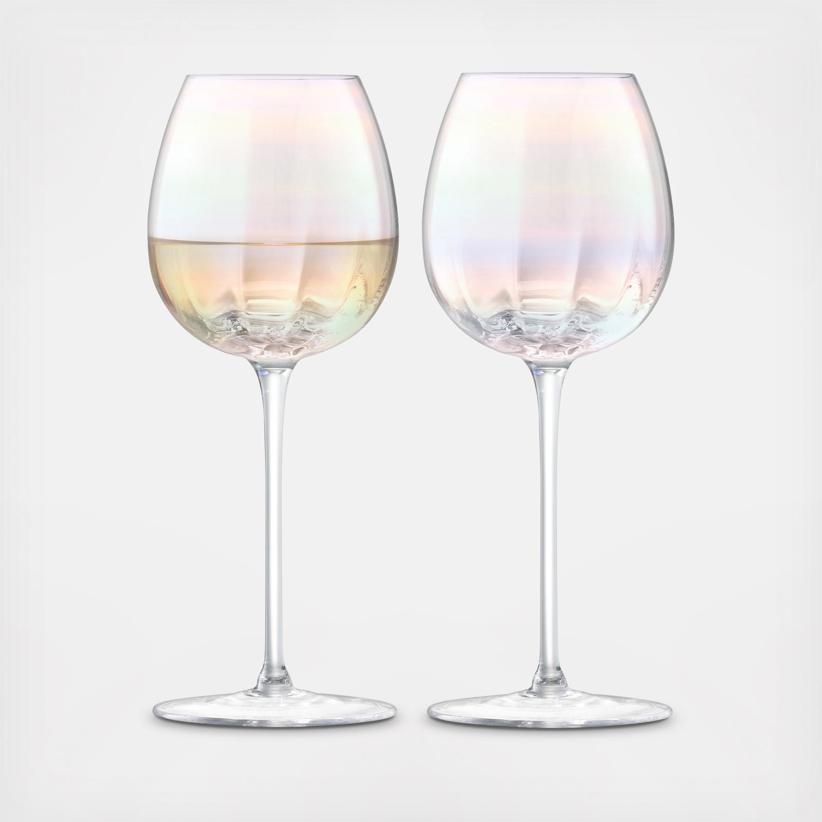 Pearl White Wine Glass, Set of 2