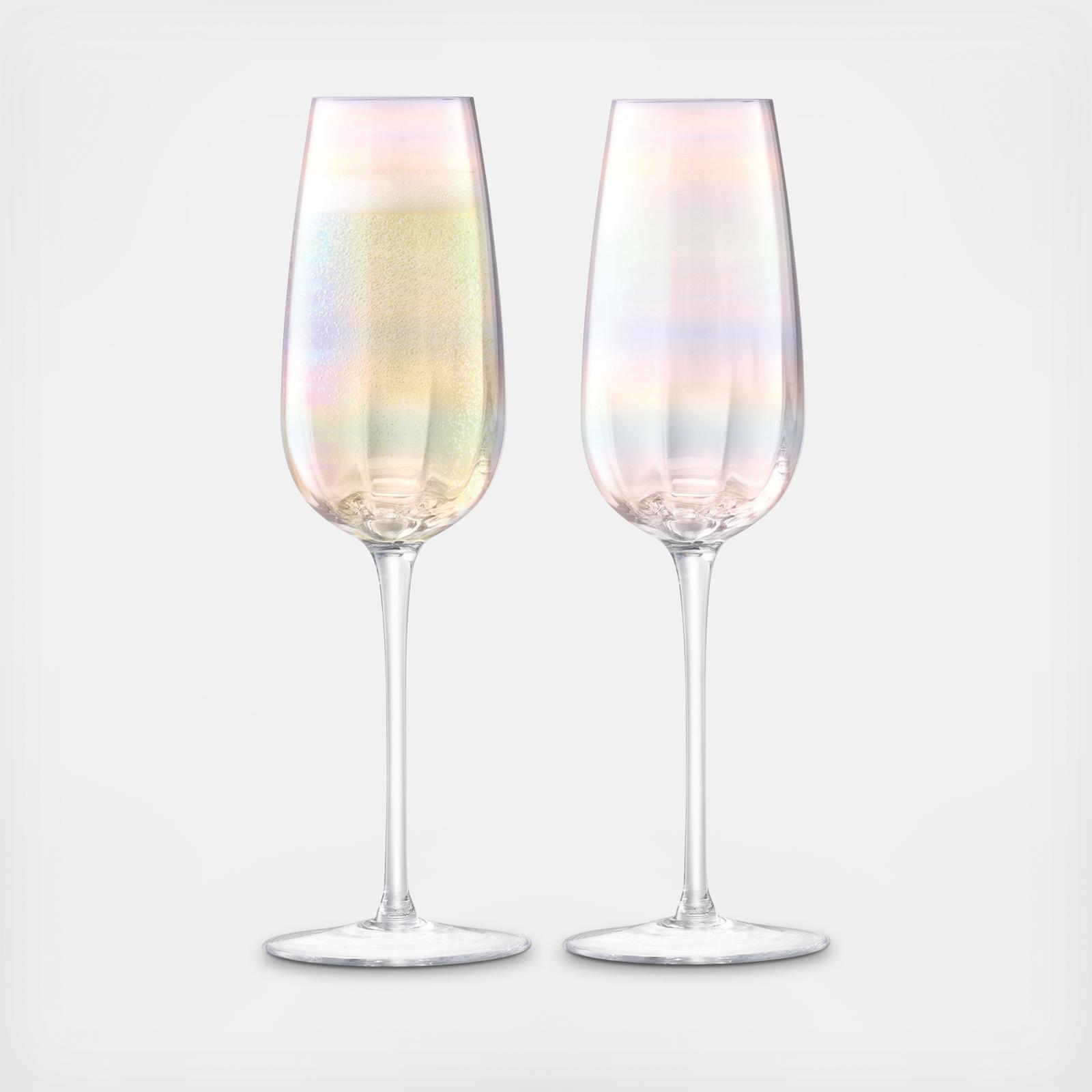 Pearl Champagne Flute, Set of 2
