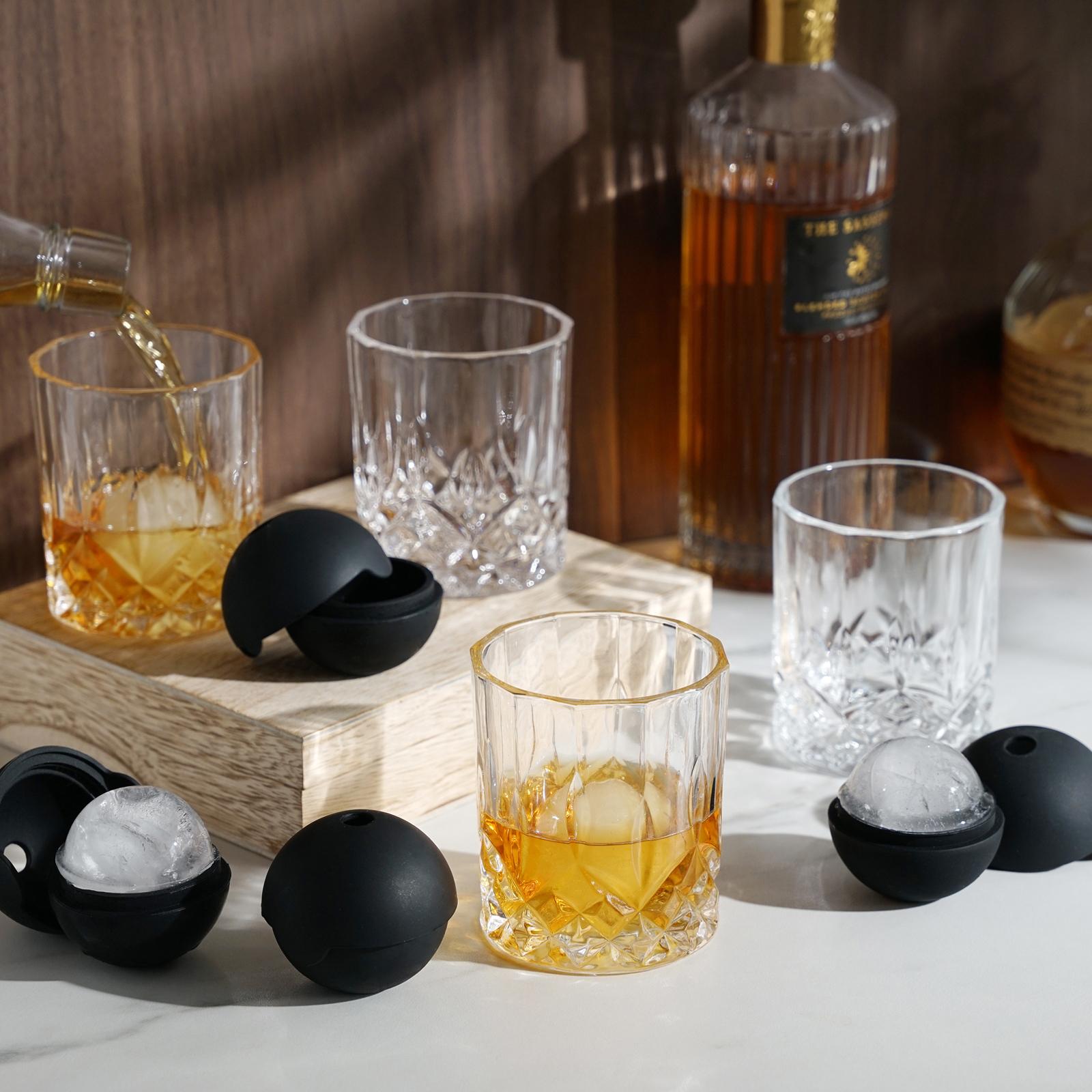 8-Piece Liquor Glass & Ice Sphere Box Gift Box Set