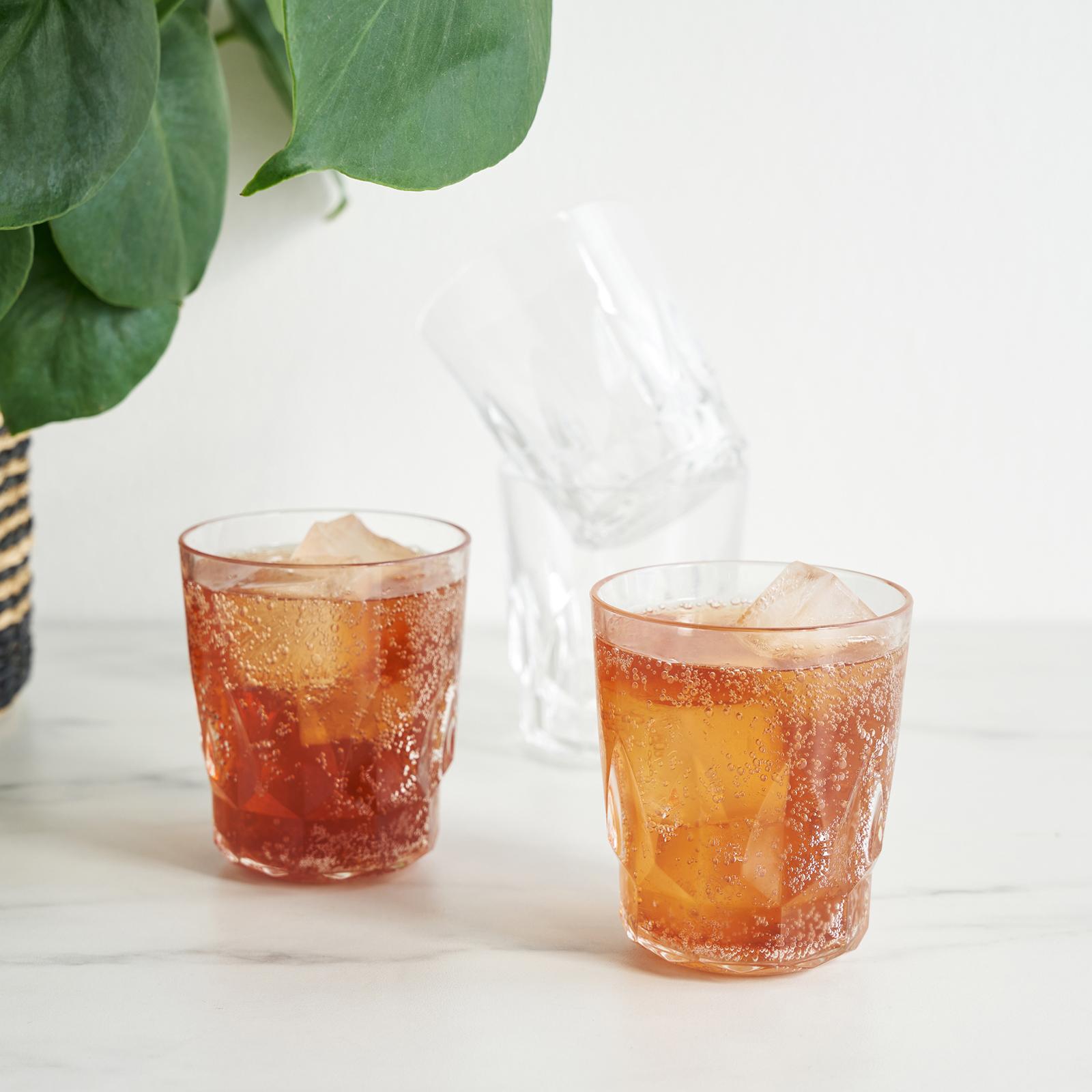Acrylic Double Old Fashioned Tumbler, Set of 4