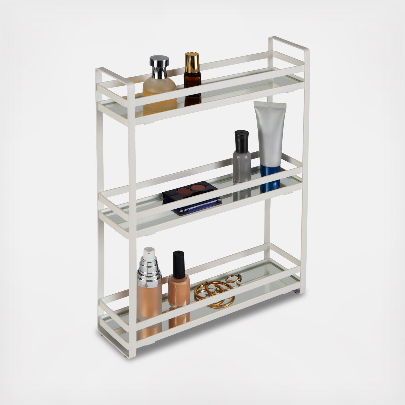 3-Tier Flat Wire Slim Vanity Tower
