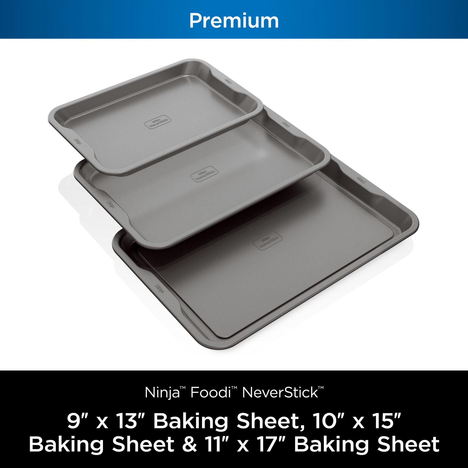 Foodi NeverStick Premium 3-Piece Baking Sheet Set