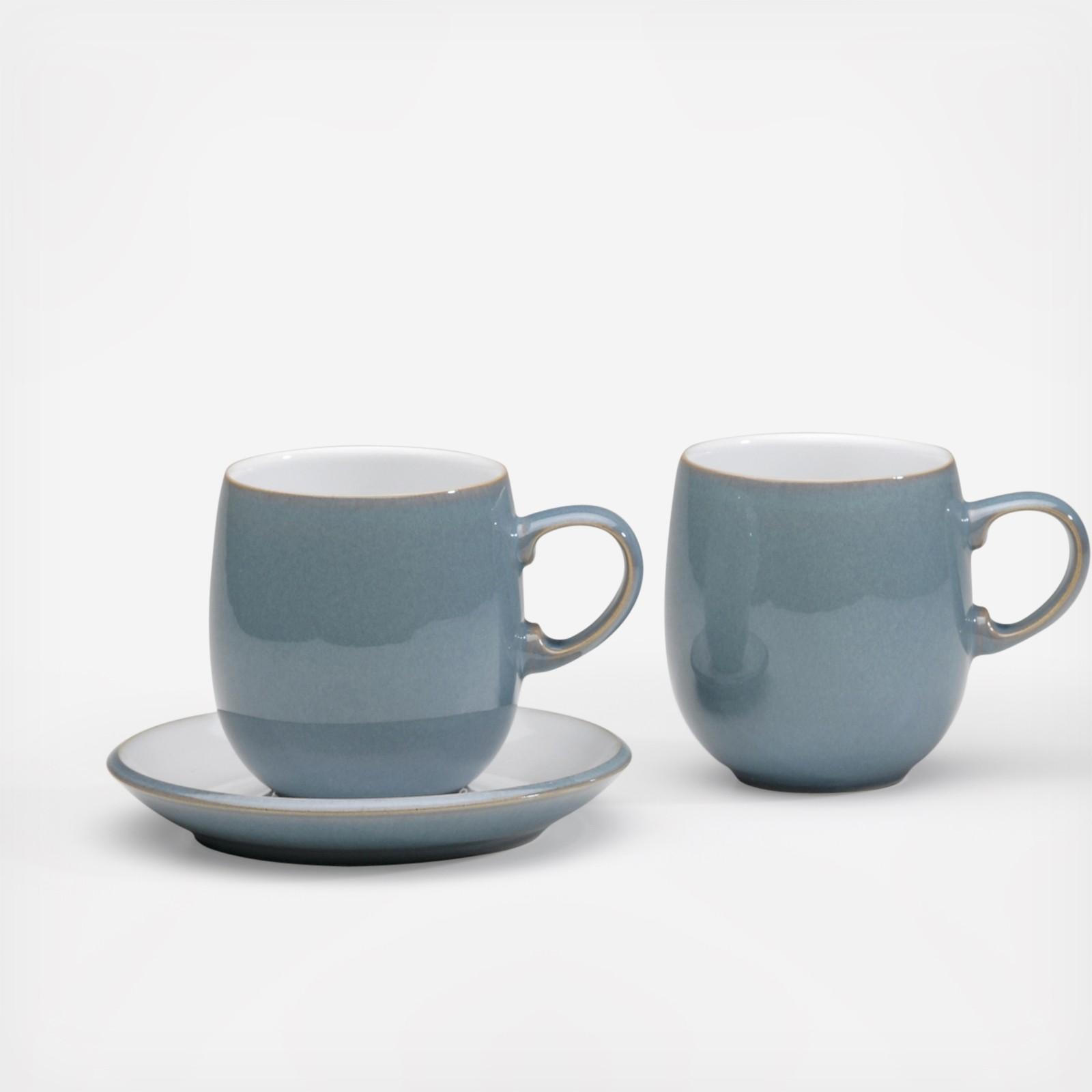 Azure Curved Mug