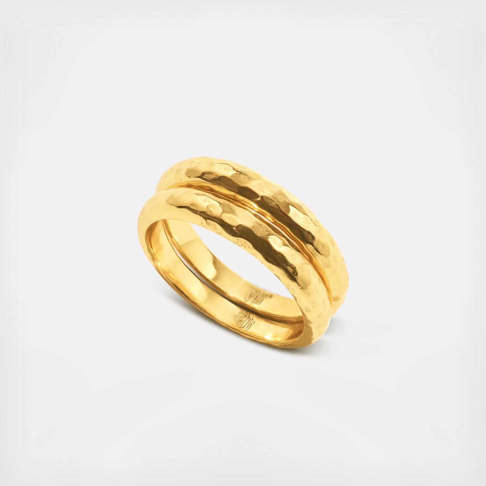 Cleopatra Slice Stacking Ring Set