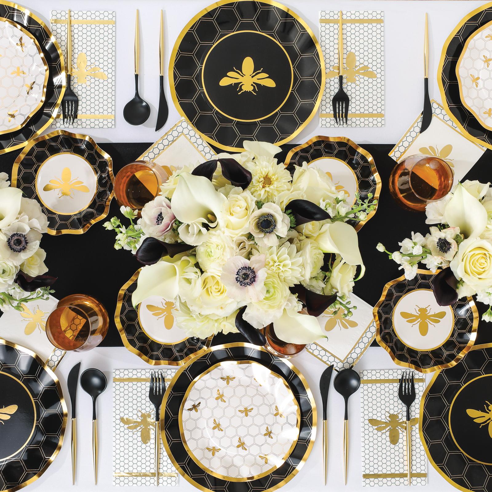 Honeybee 64-Piece Party Tableware Set, Service for 8
