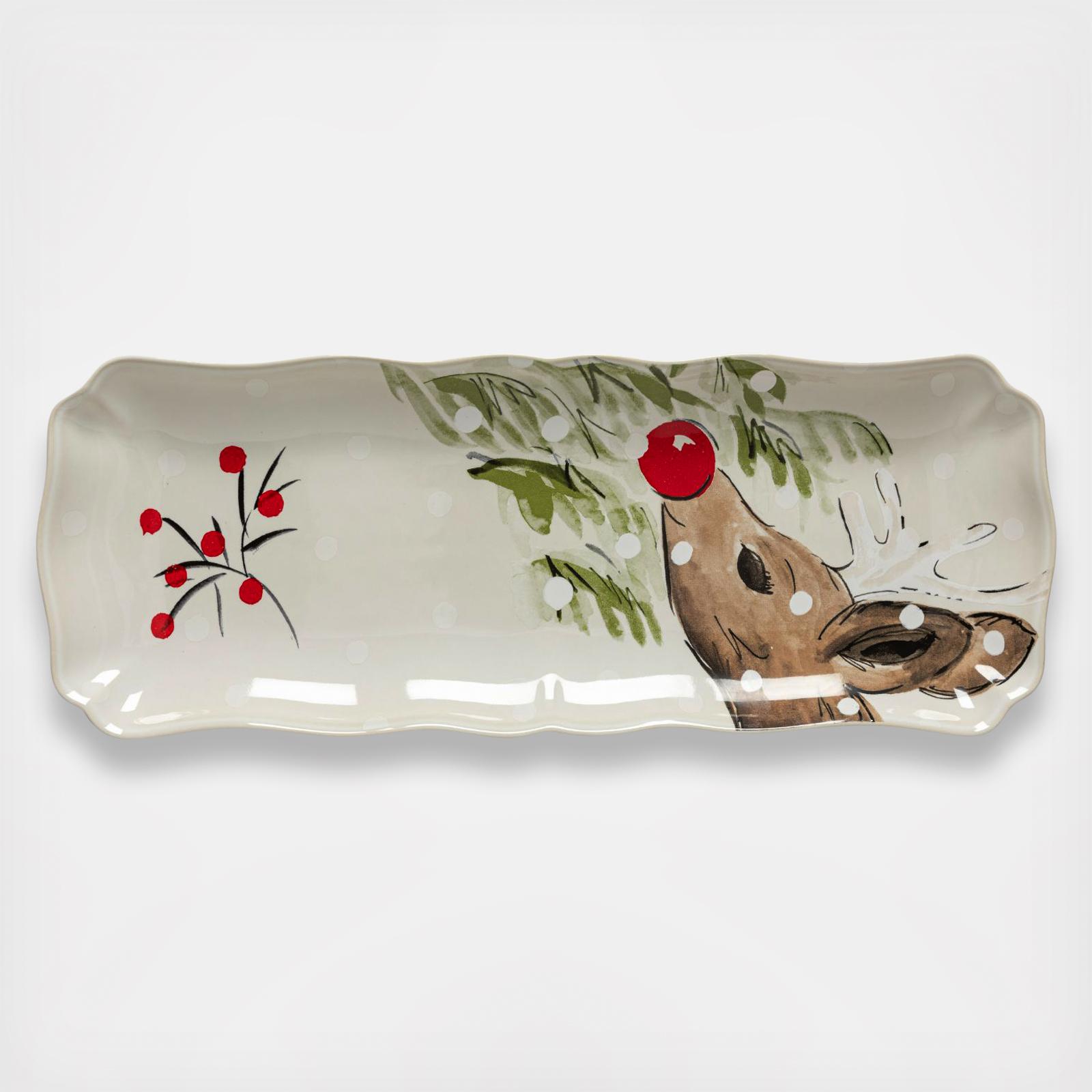 Deer Friends Large Rectangular Platter