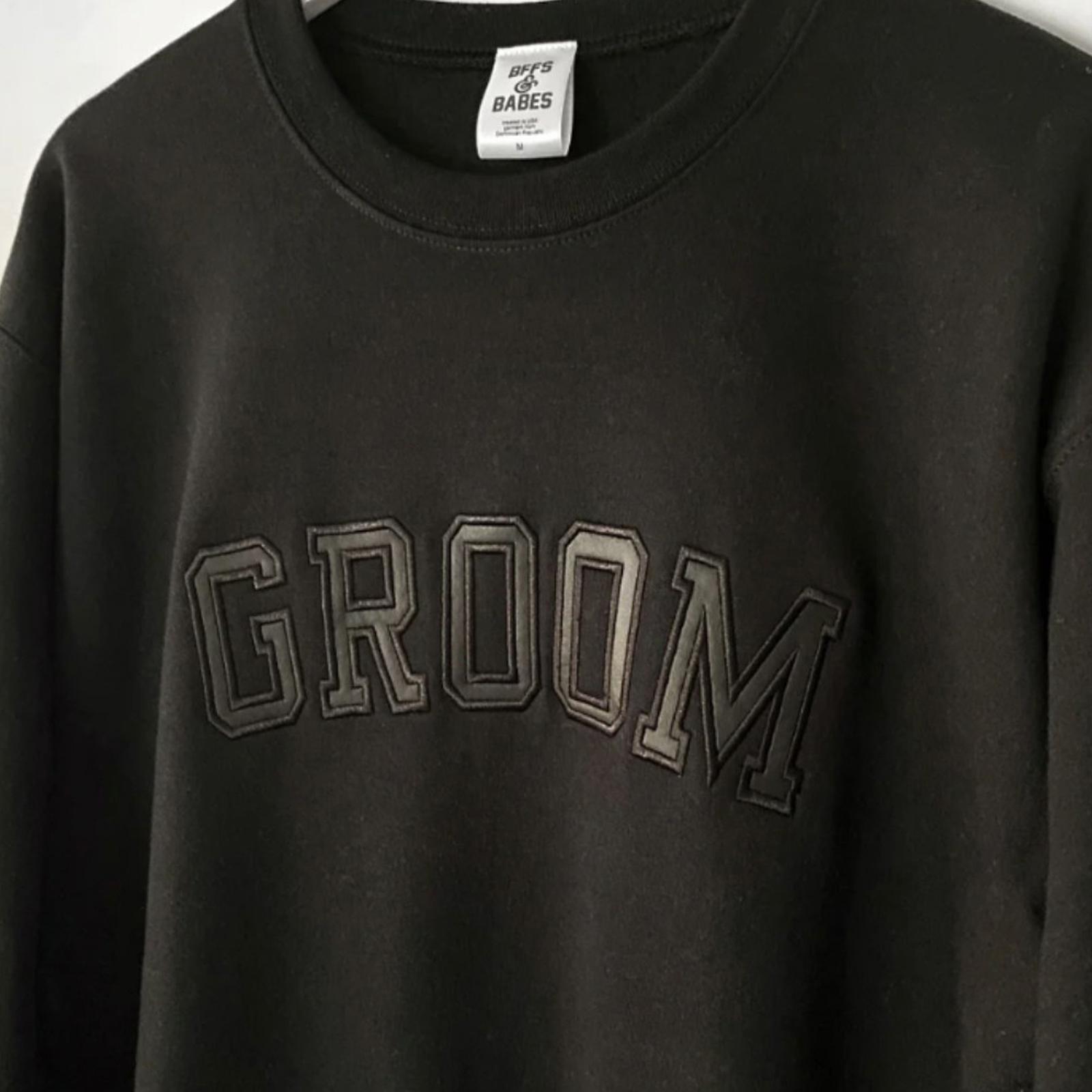 Groom Embroidered Sweatshirt