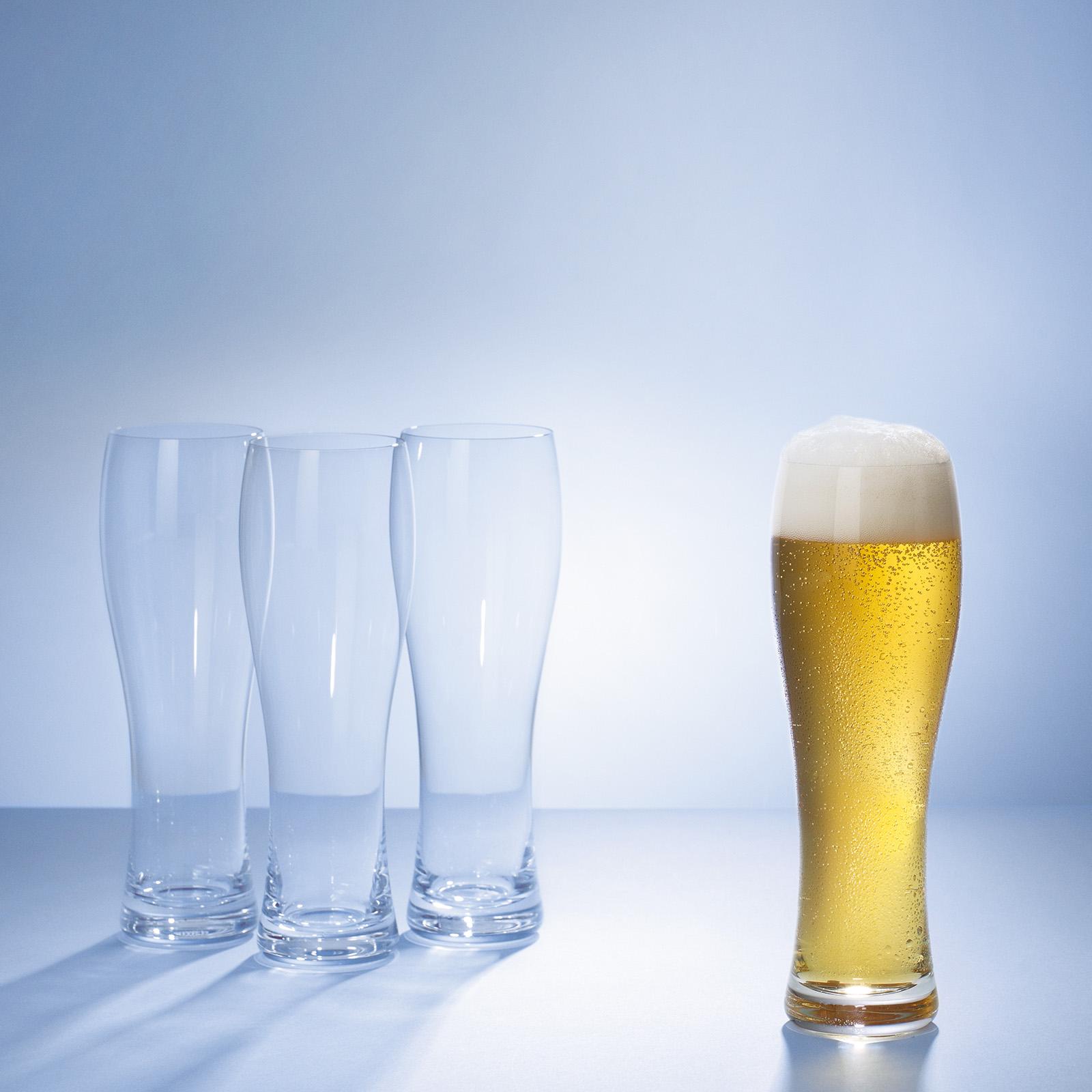 Purismo Wheat Beer Pilsner Glass, Set of 4