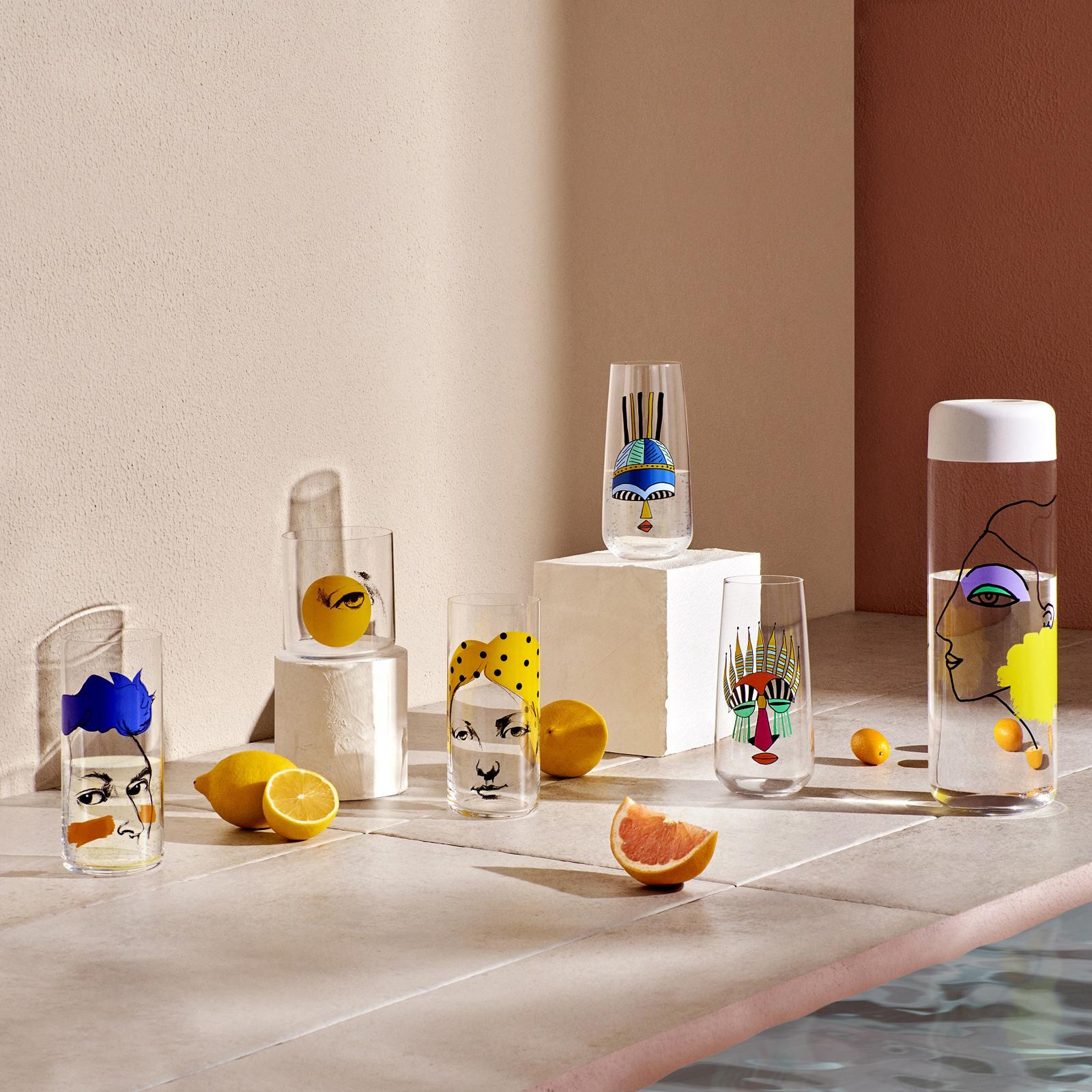 Finesse Rock & Pop High Ball Glass, Set of 4