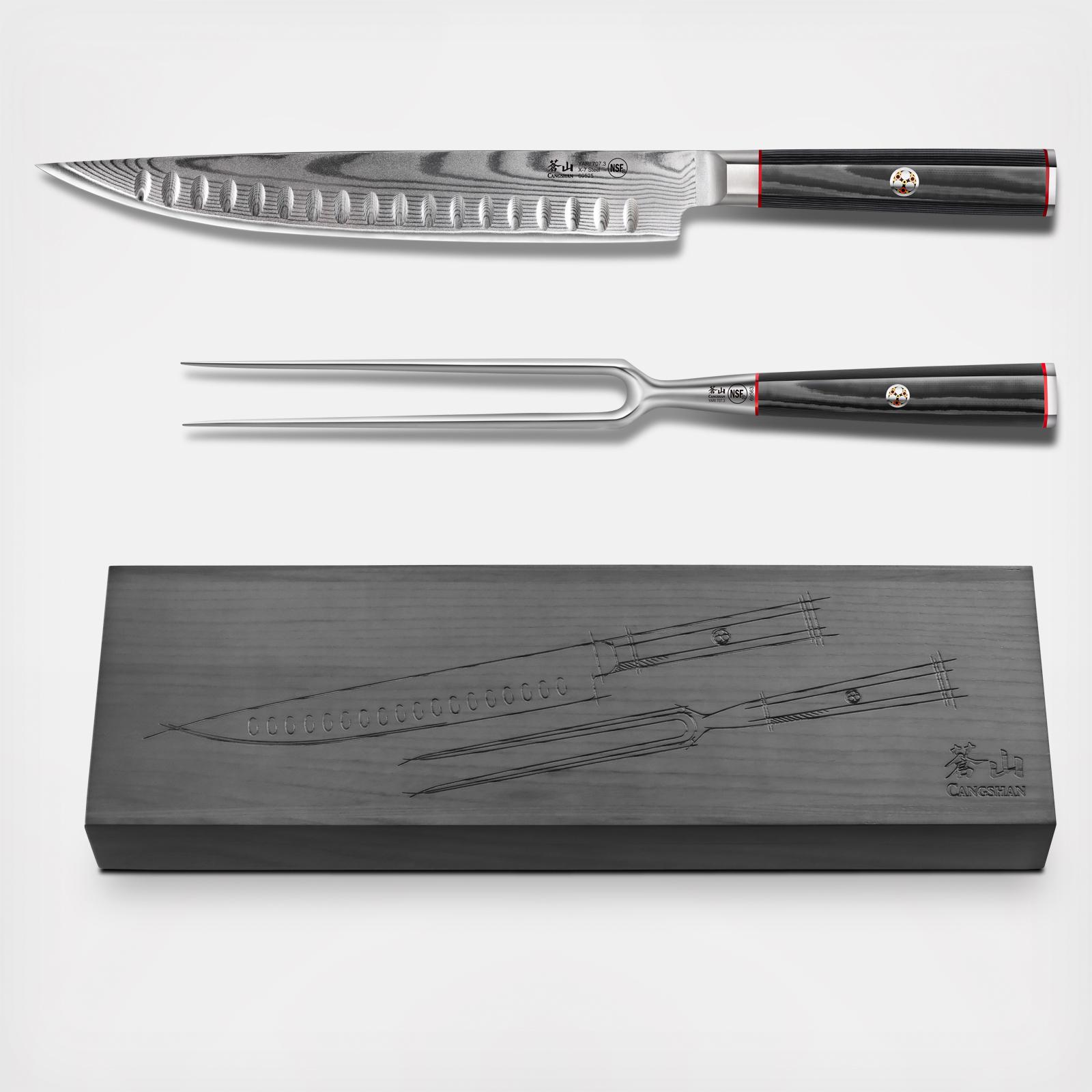 Yari 2-Piece Carving Set with Wood Box