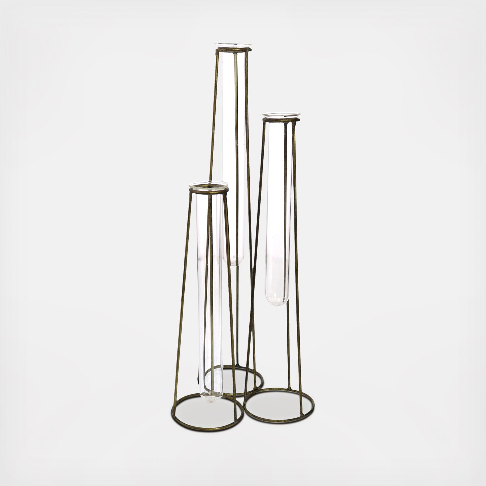 Archer 3-Tube Cluster Vase