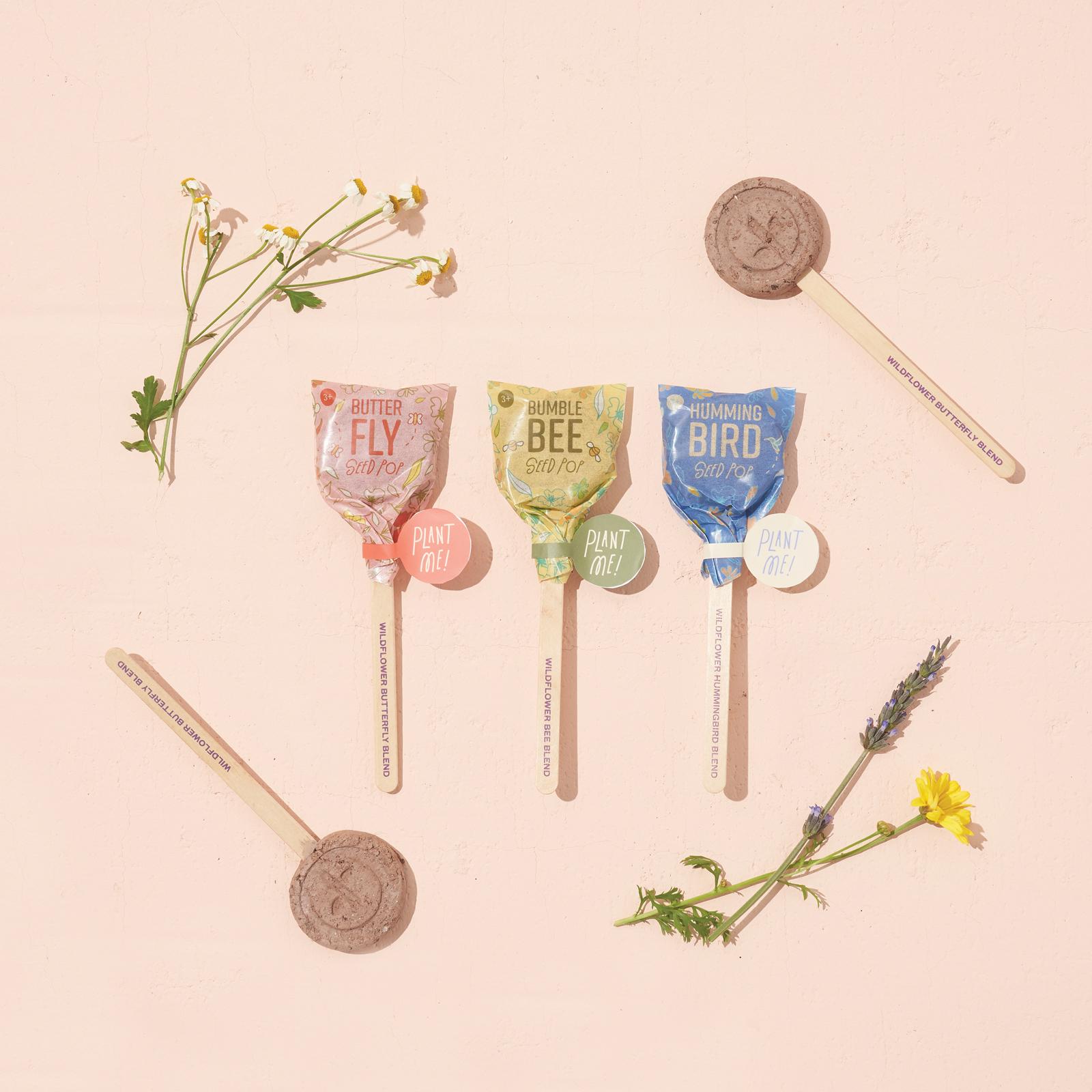 Pollinator 6-Piece Seed Pop Variety Favor Pack