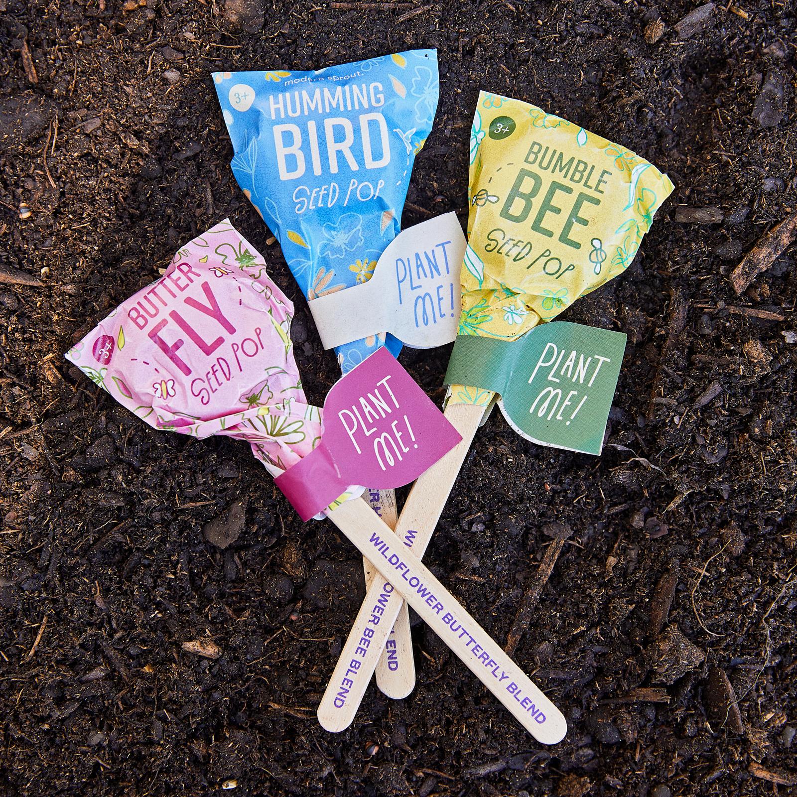 Pollinator 6-Piece Seed Pop Variety Favor Pack