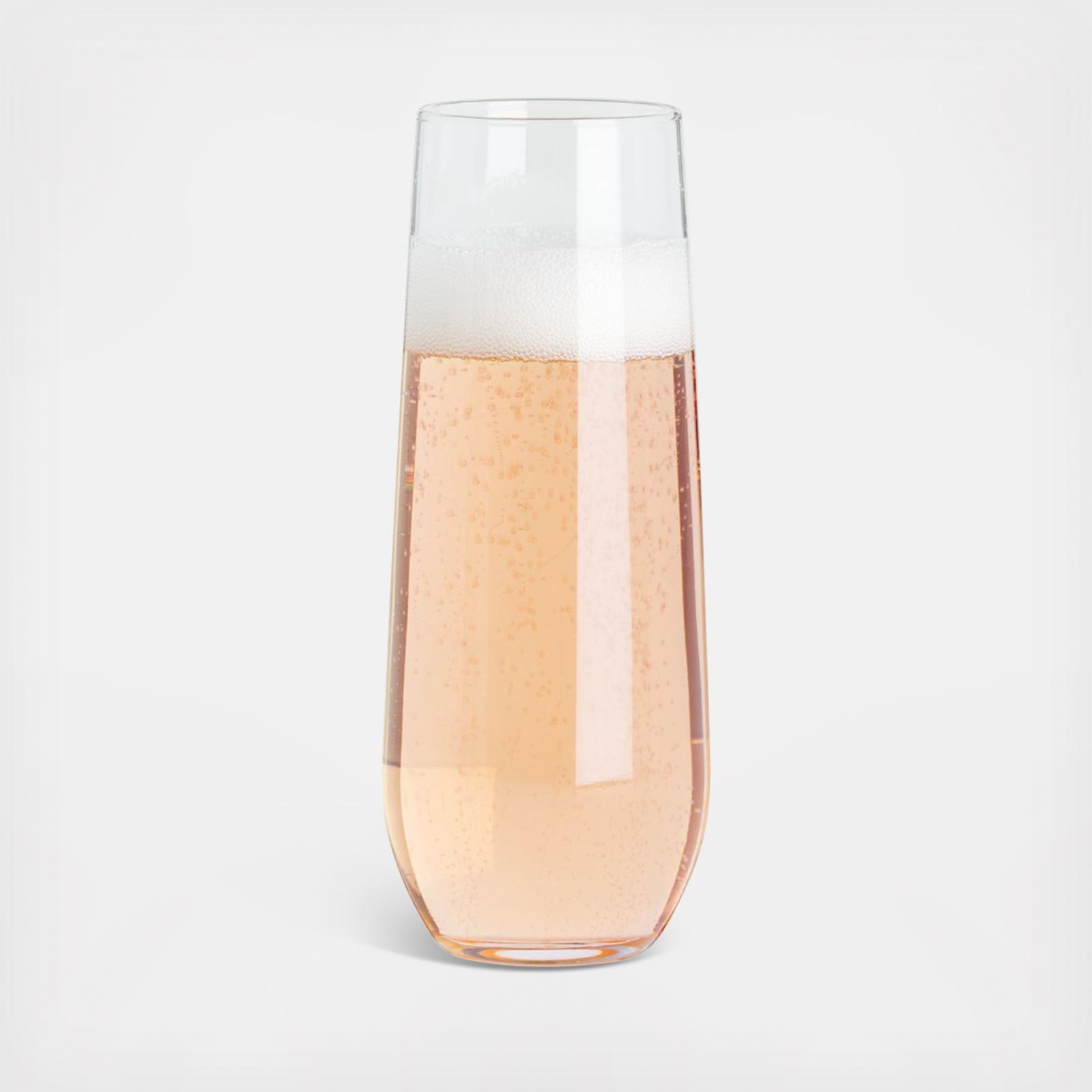 Aspen Stemless Champagne Flute, Set of 4