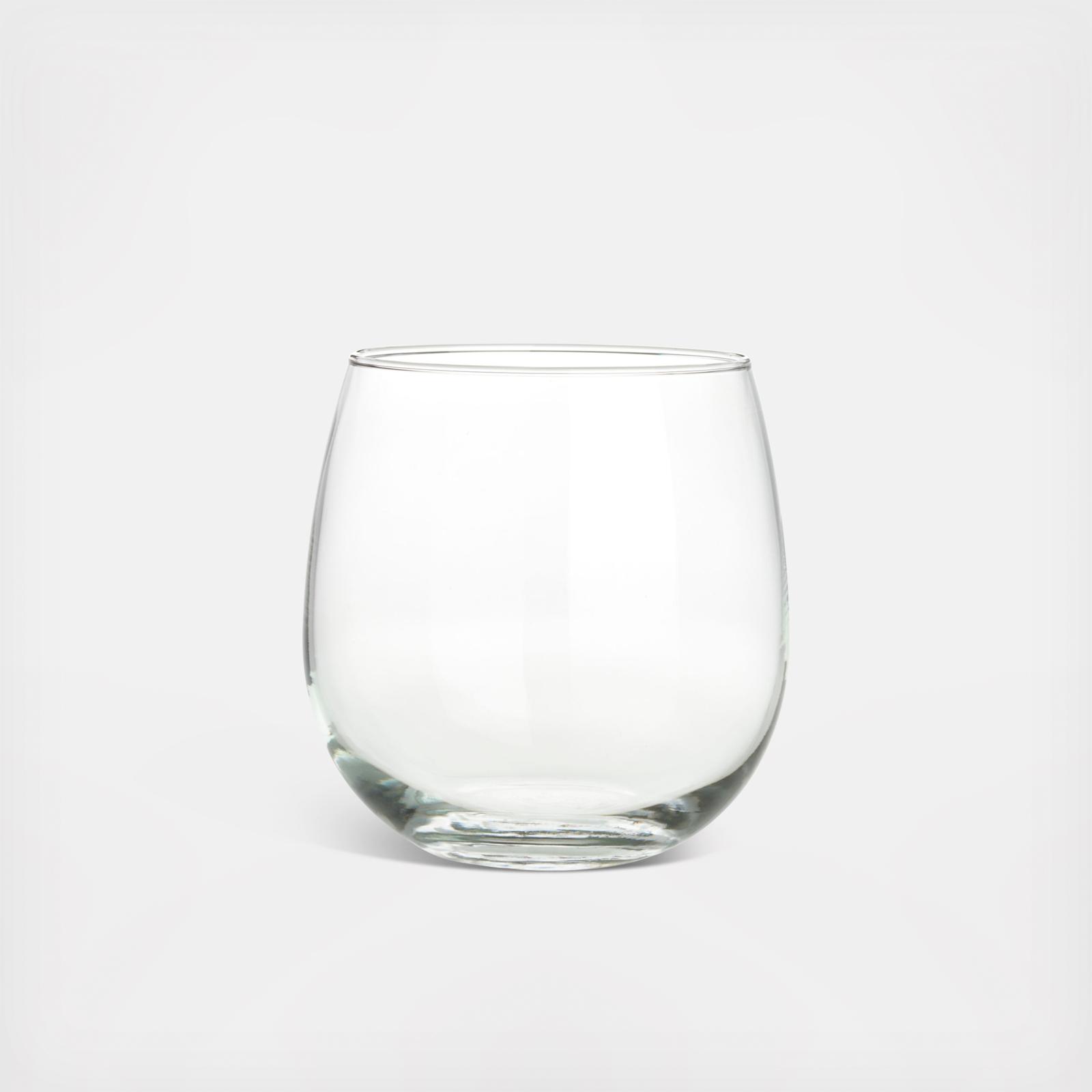 Aspen Stemless Red Wine Glass, Set of 4